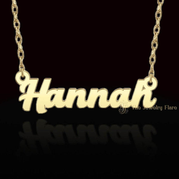 Custom Plain Gold Personalized Name Pendant For Gift First