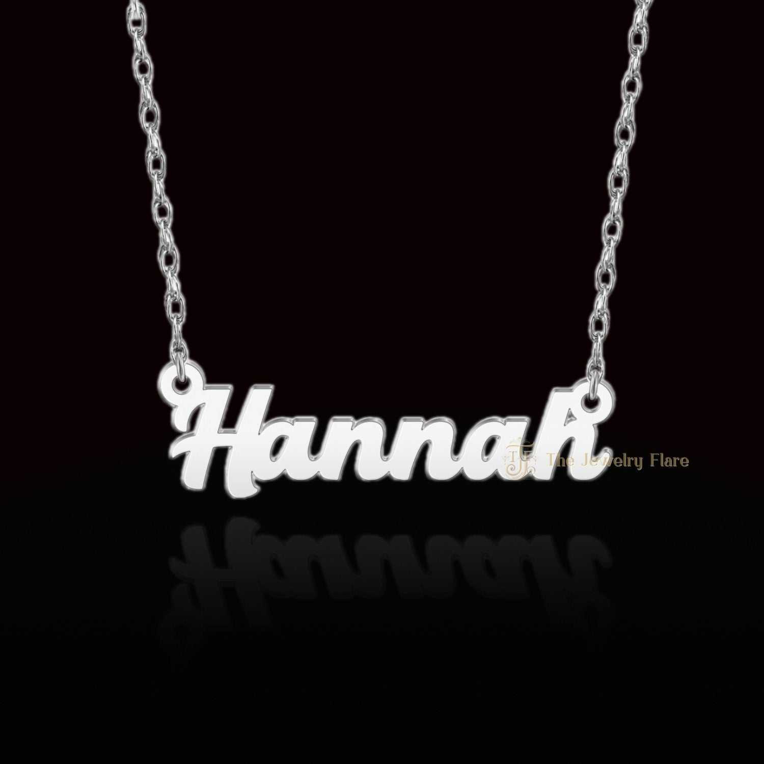 Custom Plain Gold Personalized Name Pendant For Gift Second