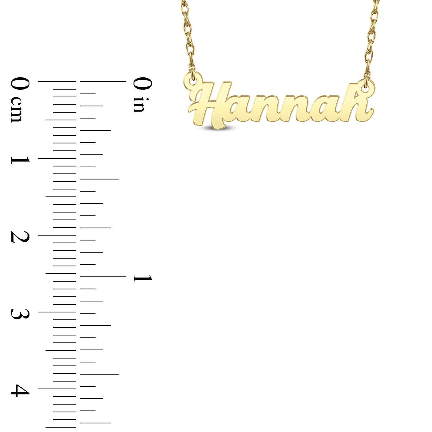 Custom Plain Gold Personalized Name Pendant For Gift Forth