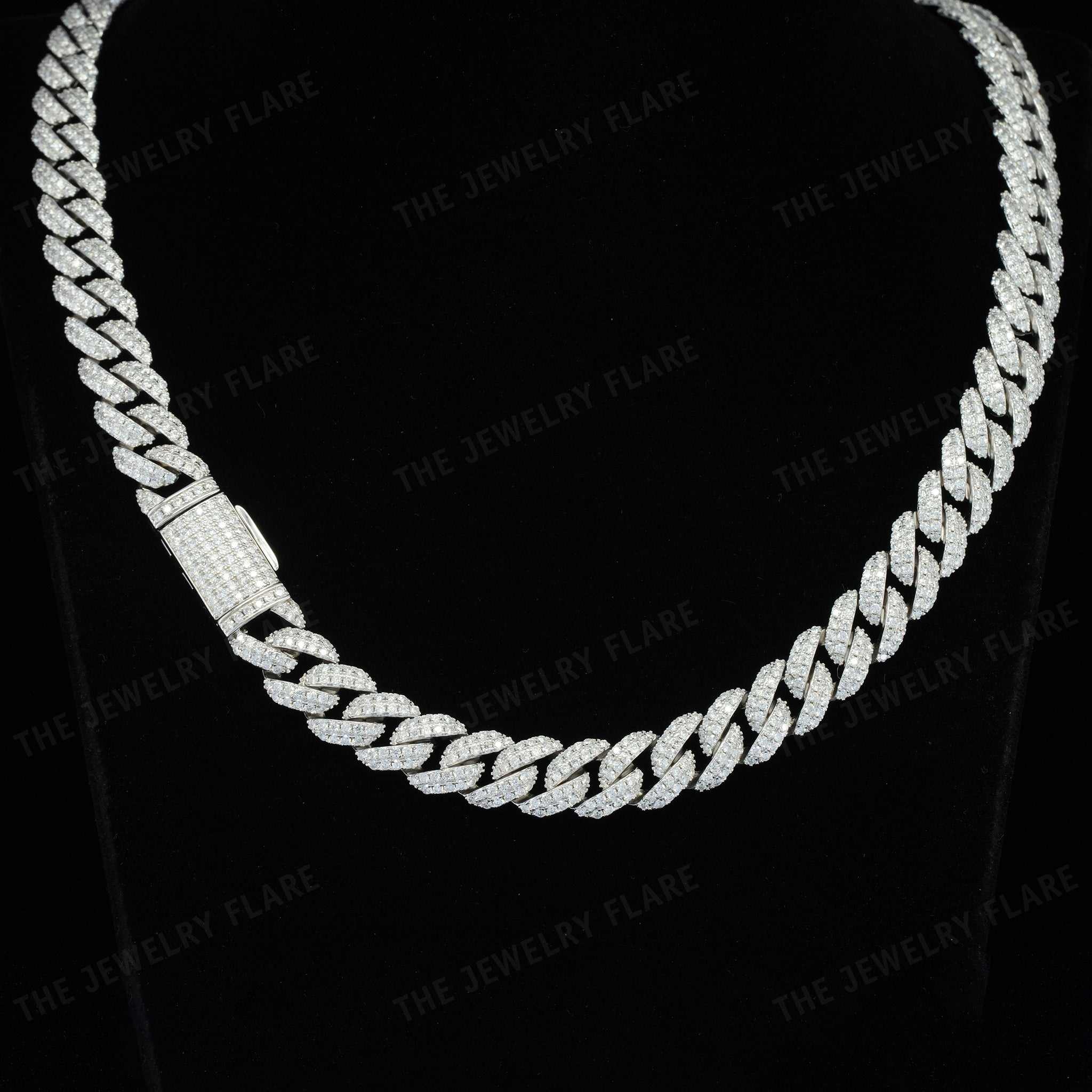 Fully Iced Moissanite Cuban Link Chain