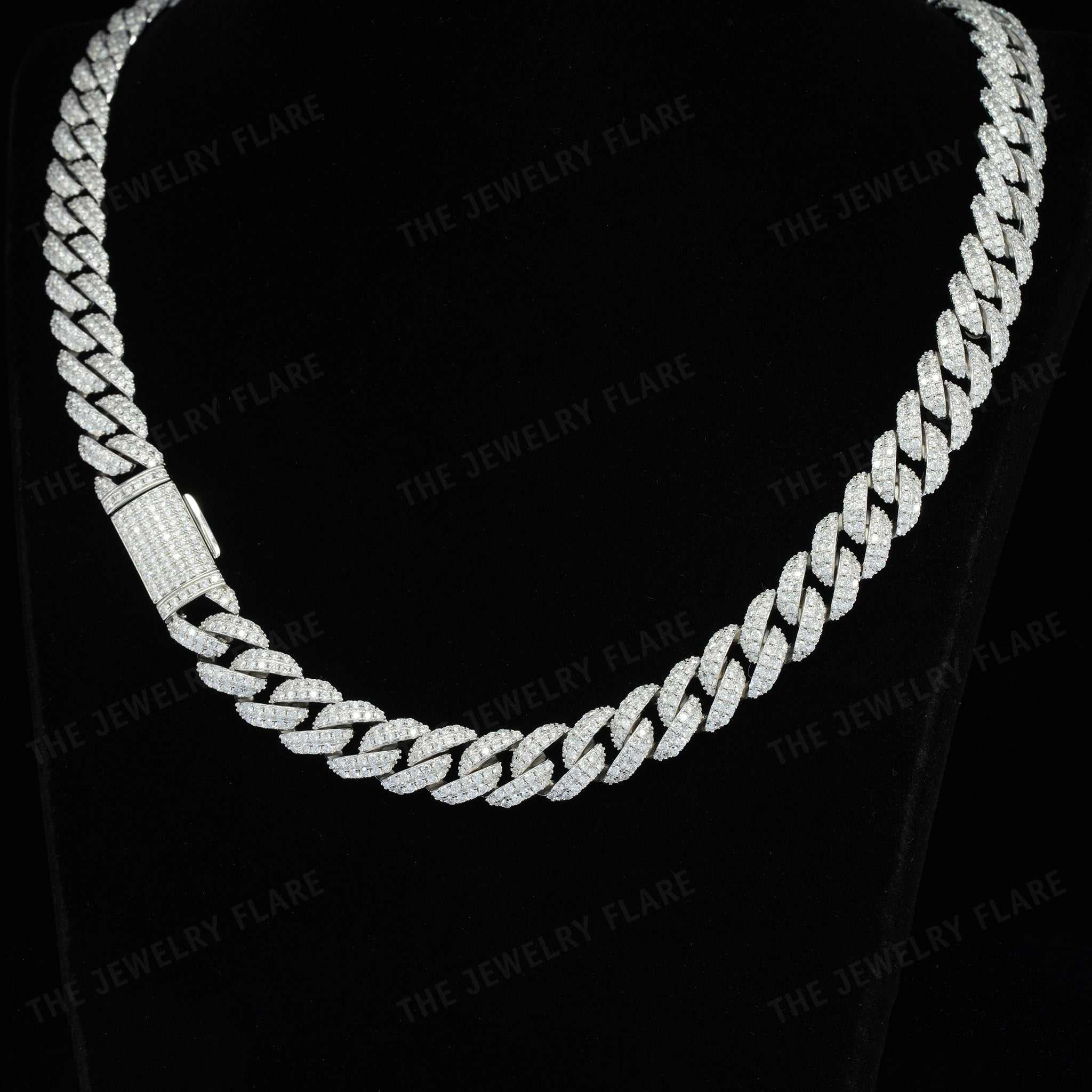 Fully Iced Moissanite Cuban Link Chain