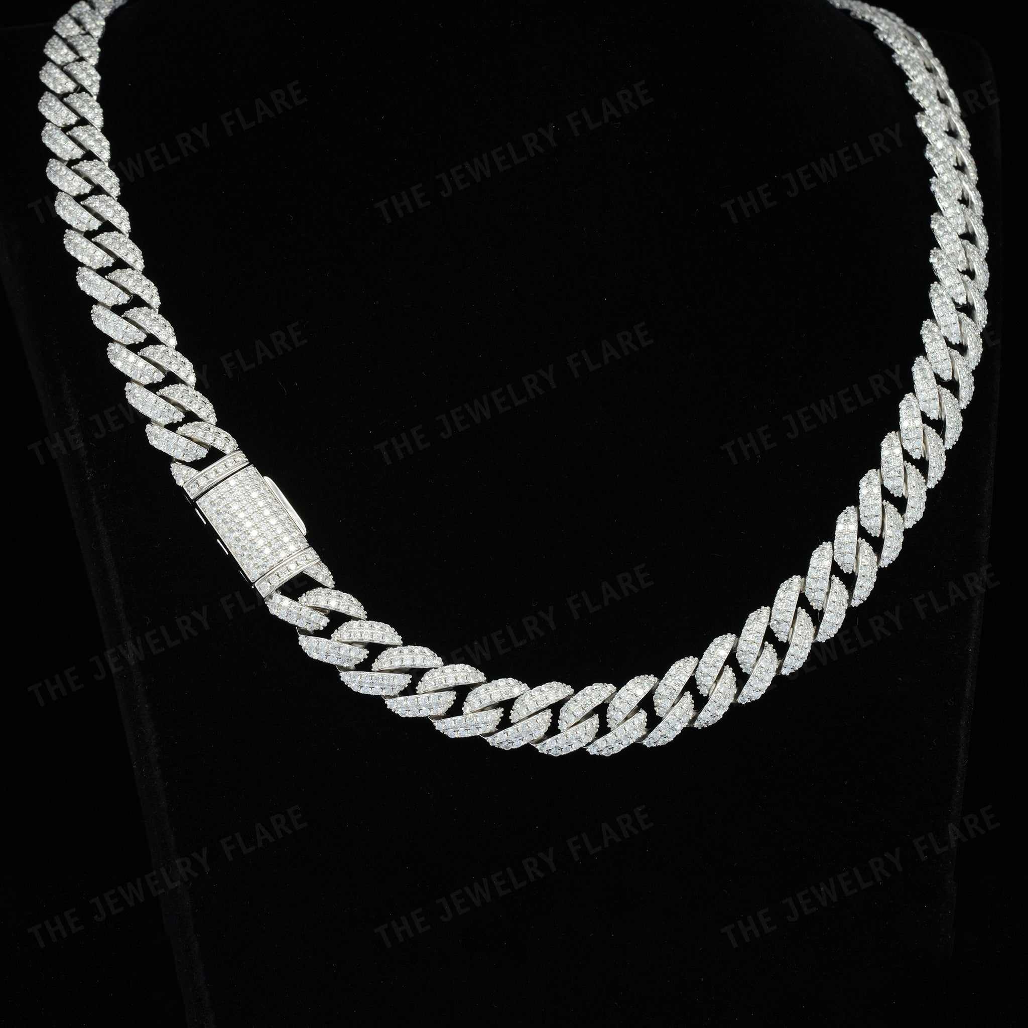 Fully Iced Moissanite Cuban Link Chain