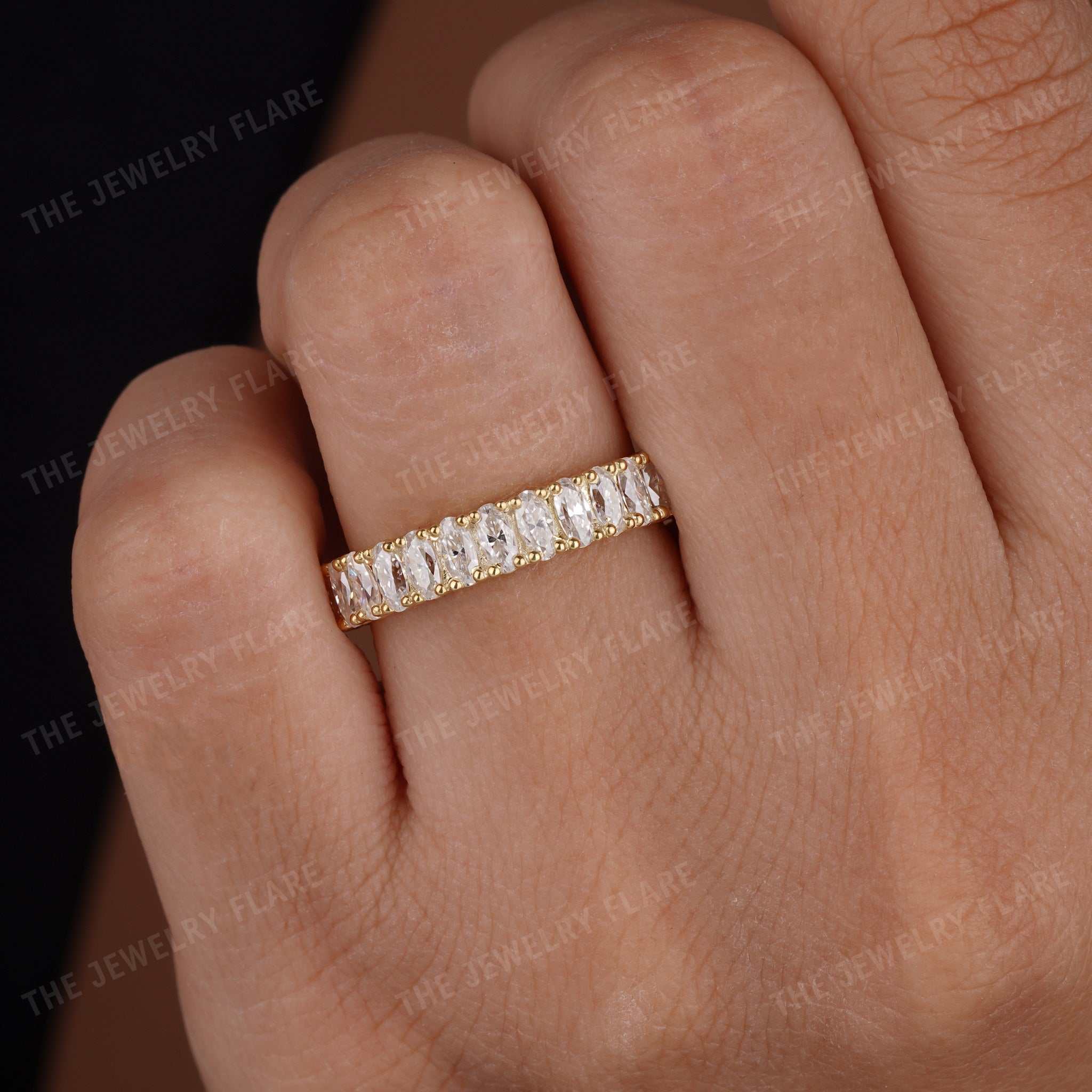 Unique Oval Full Eternity Band