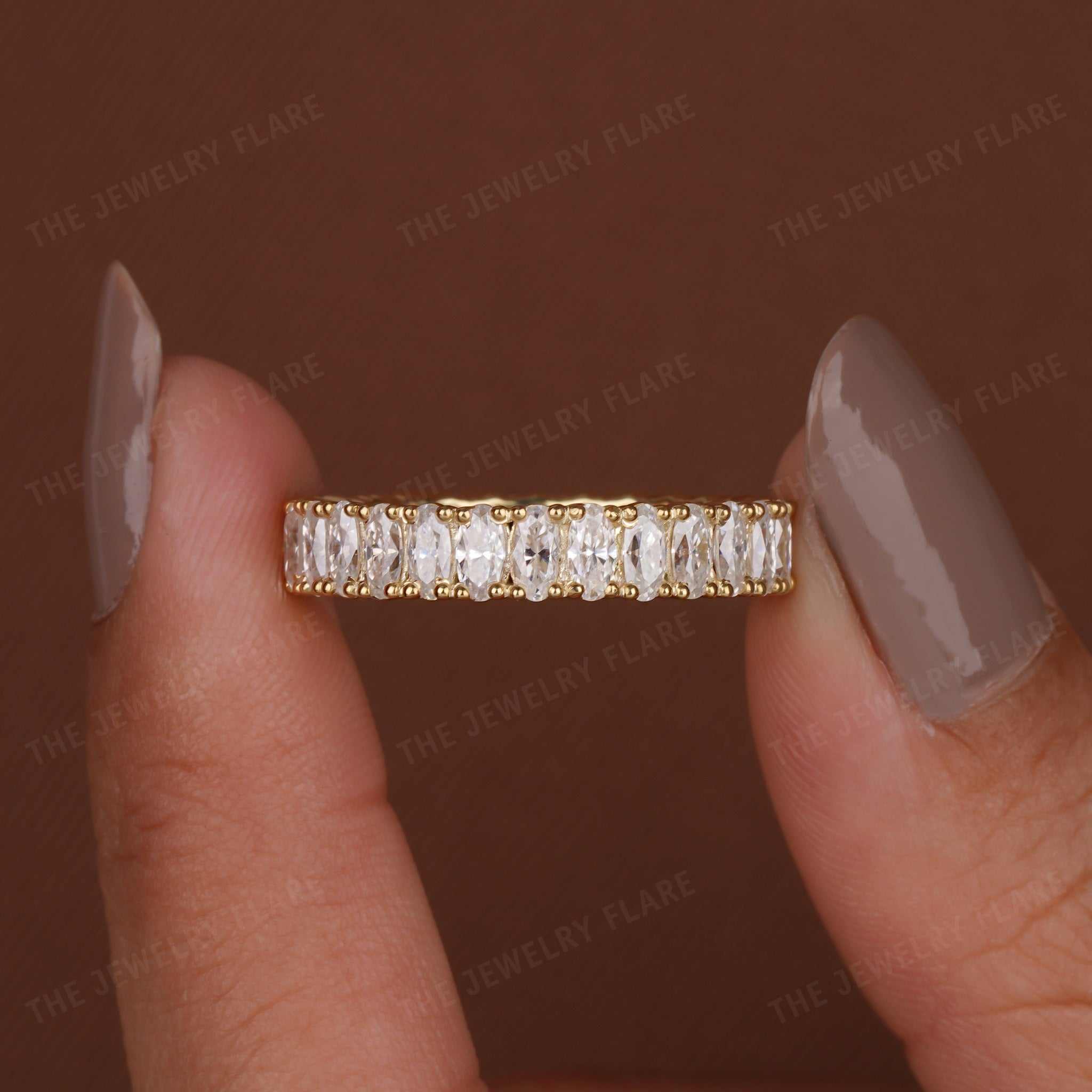 Unique Oval Full Eternity Band