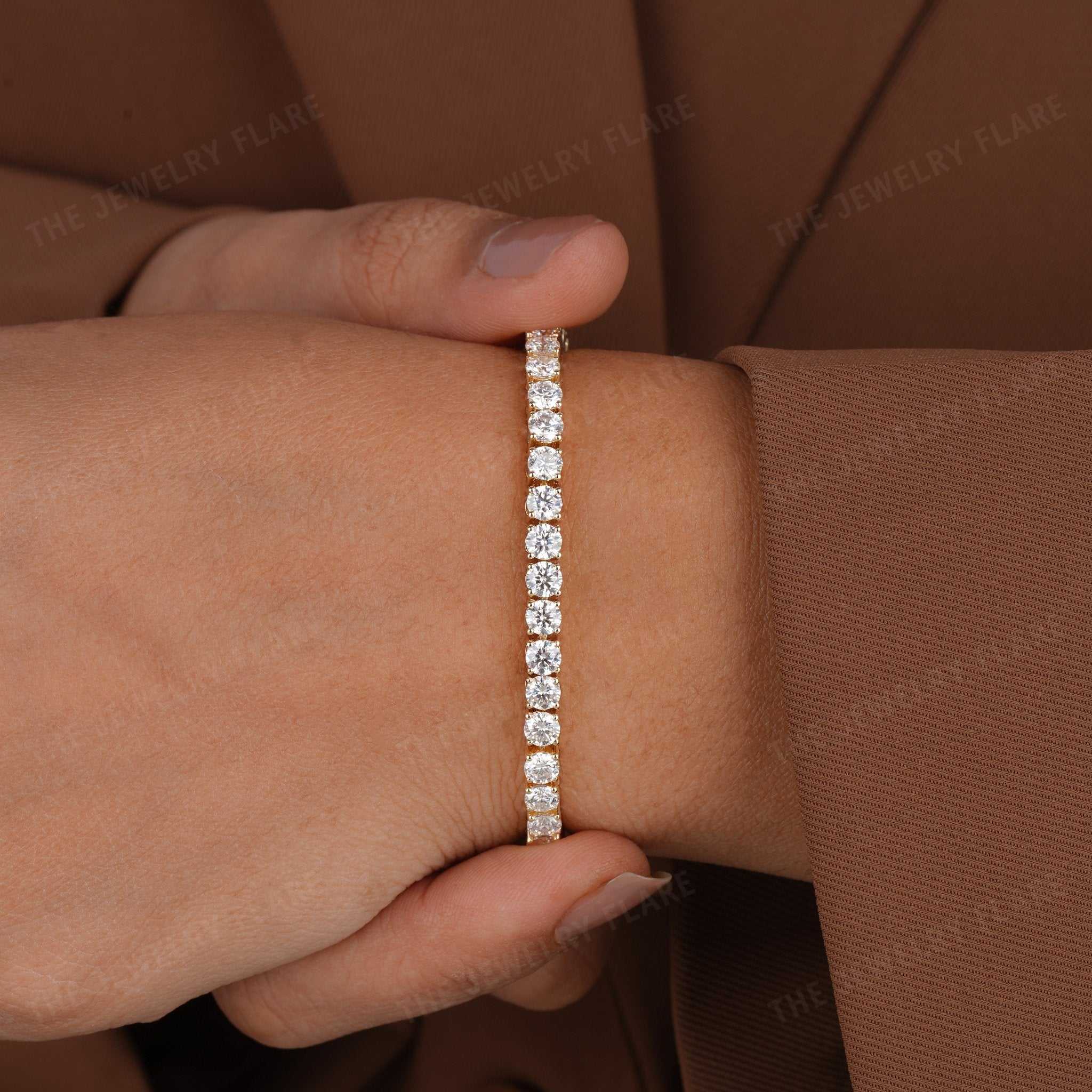 Four Prongs Moissanite Tennis Bracelet For Women Third