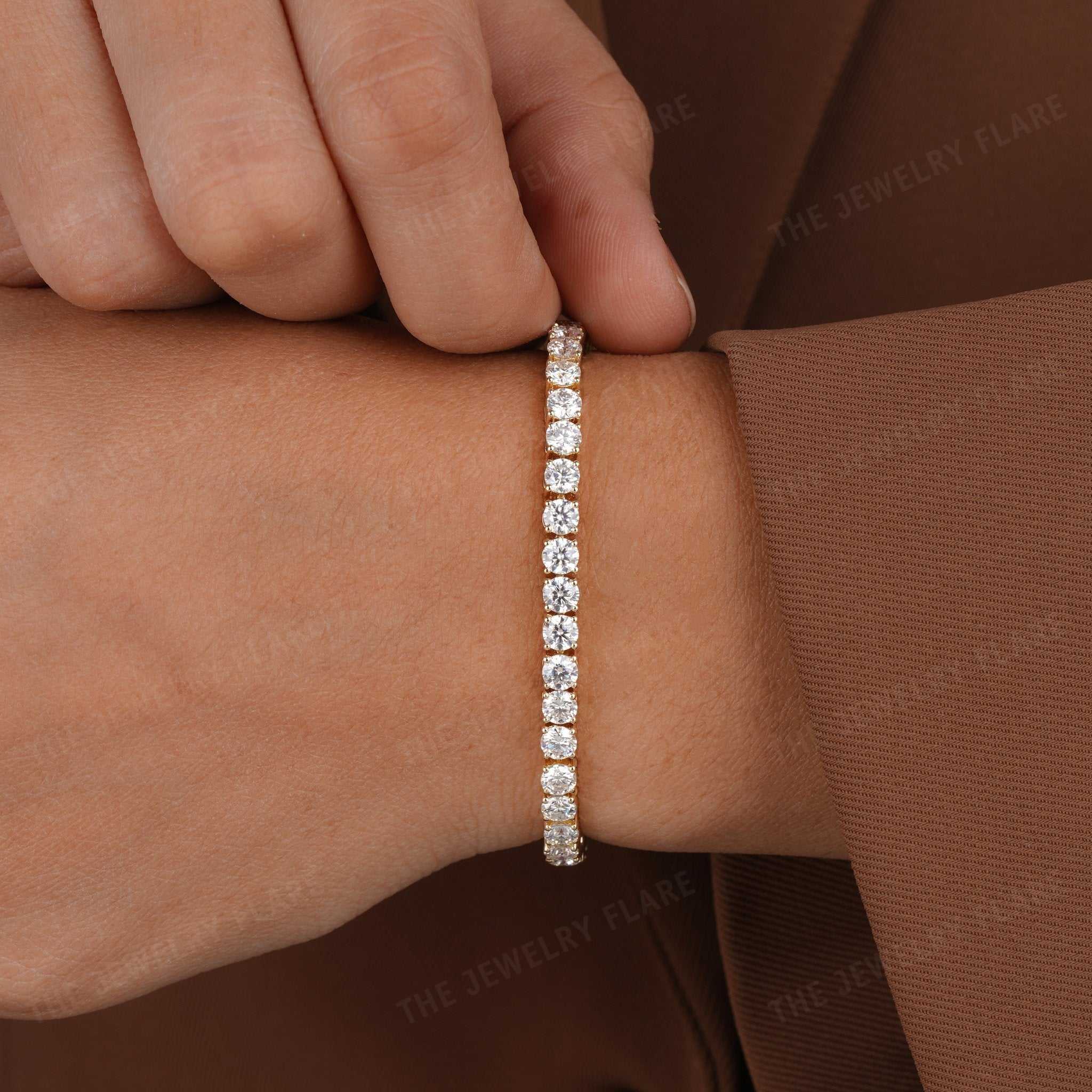 Four Prongs Moissanite Tennis Bracelet For Women Second