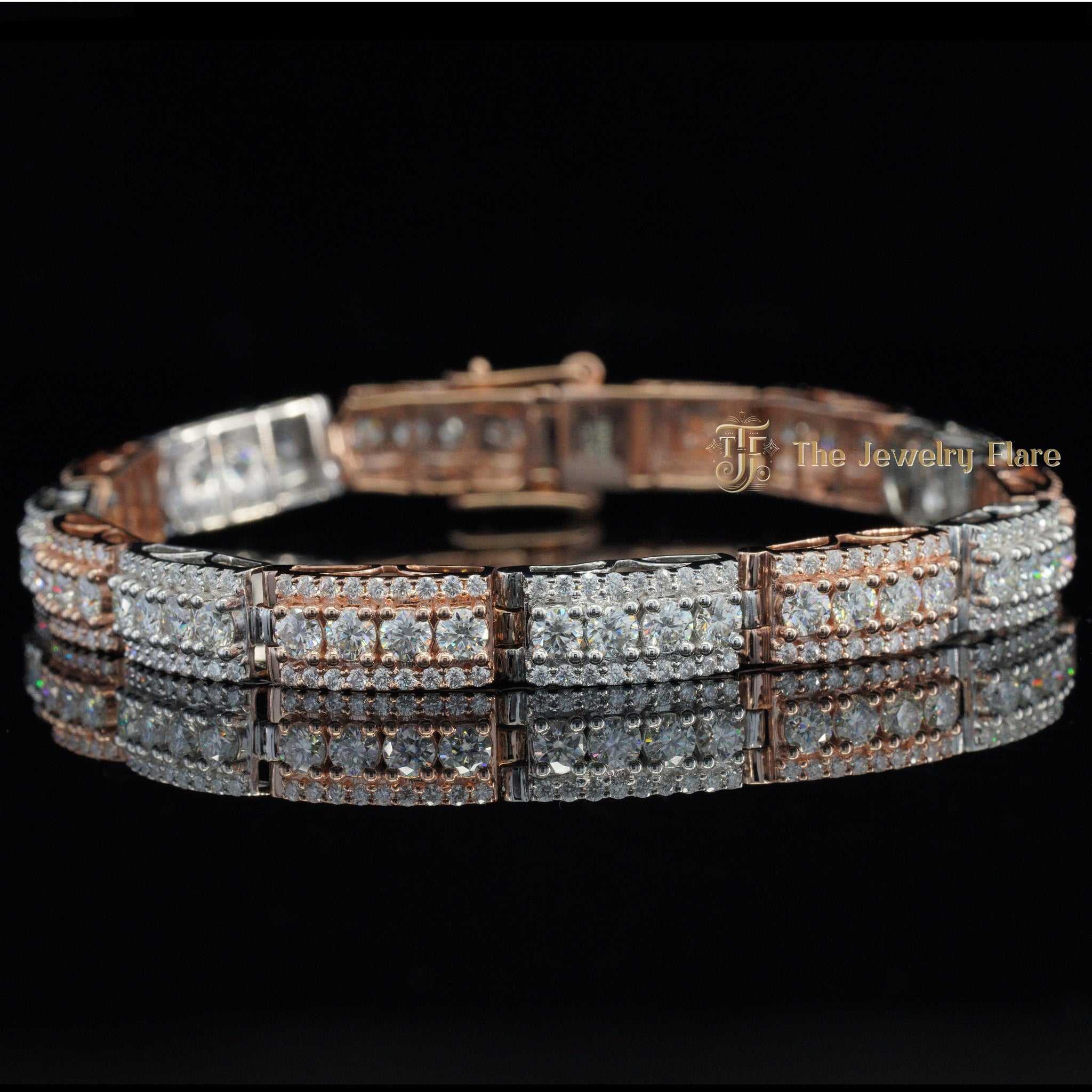 Two Tone Lab Diamond Bracelet for Men First