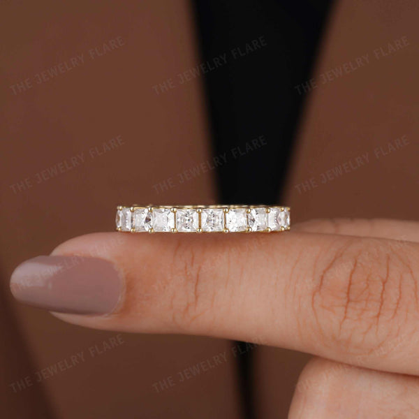 Princess Cut Full Eternity Wedding Band Ring First