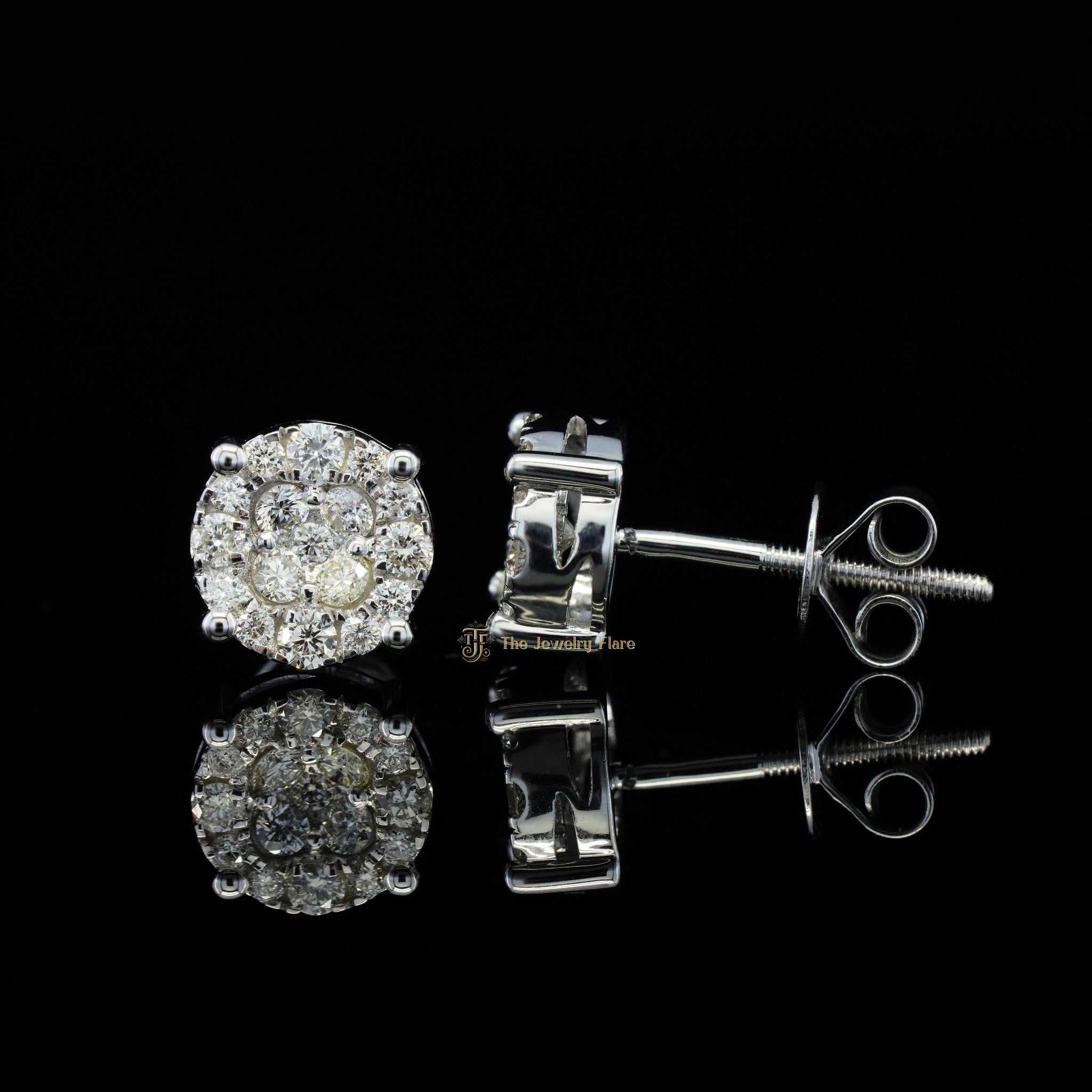 Classic Diamond Hip Hop Stud Earrings Second