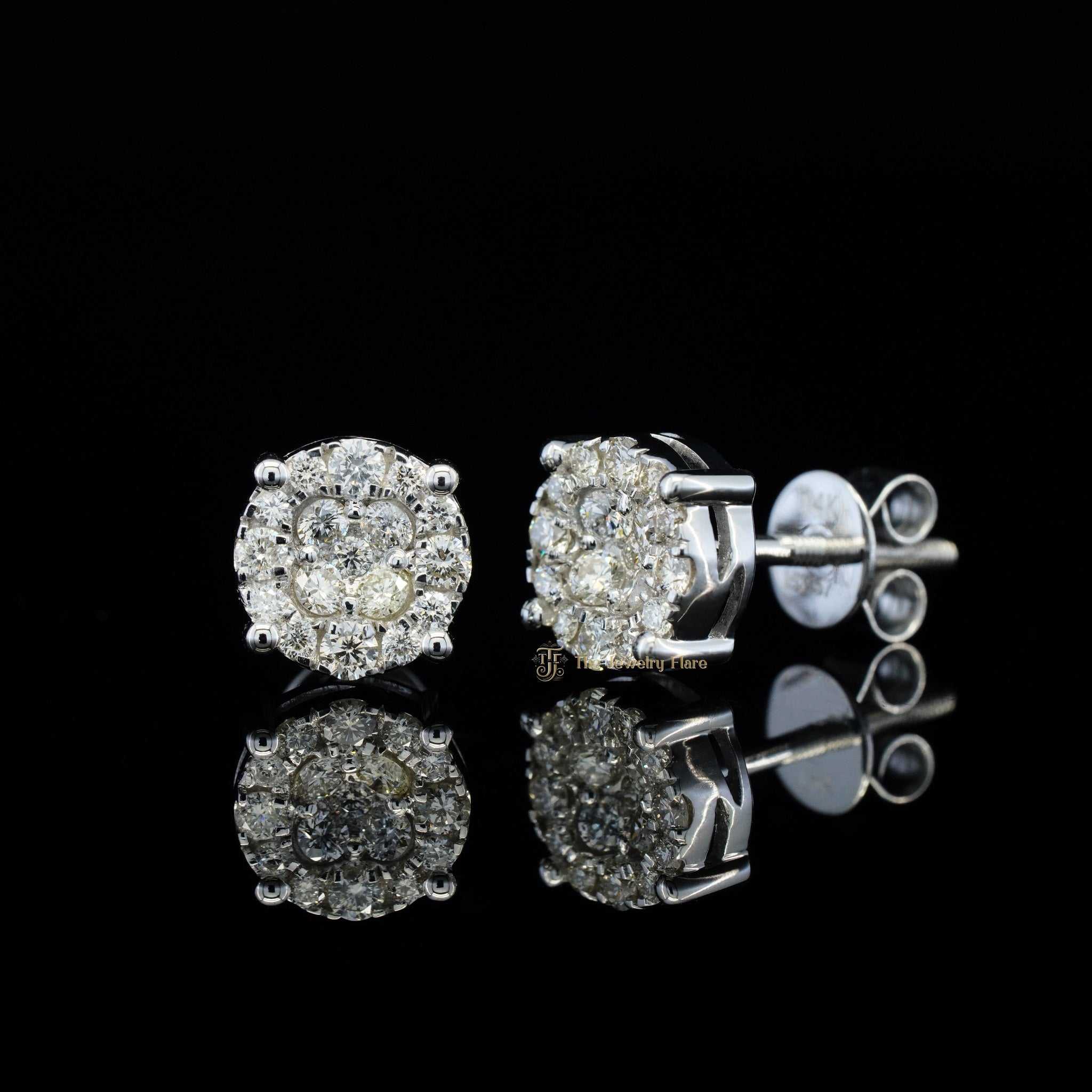 Classic Diamond Hip Hop Stud Earrings Third