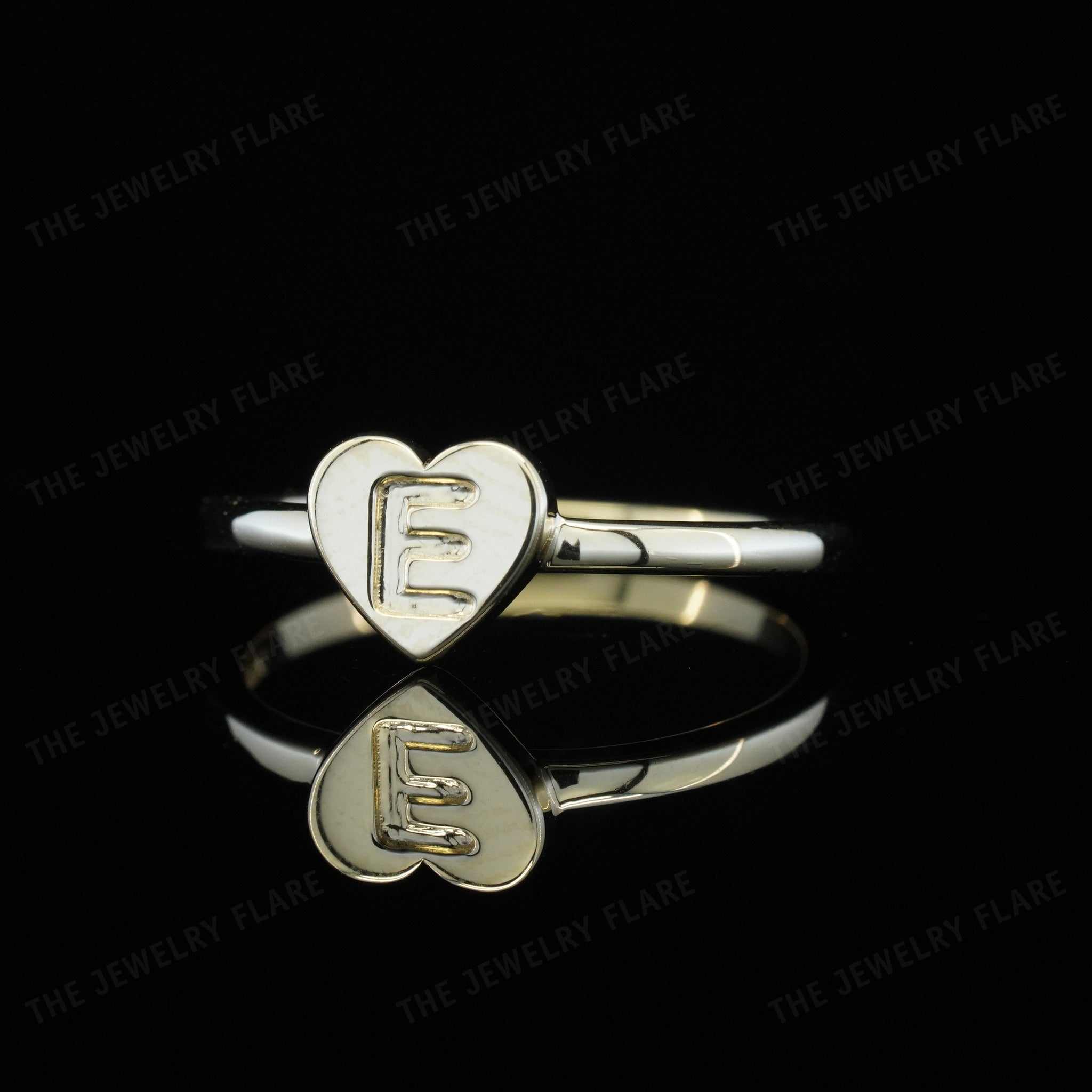 Kids Gold Initial Ring Personalized Alphabet Jewelry for Girls Second