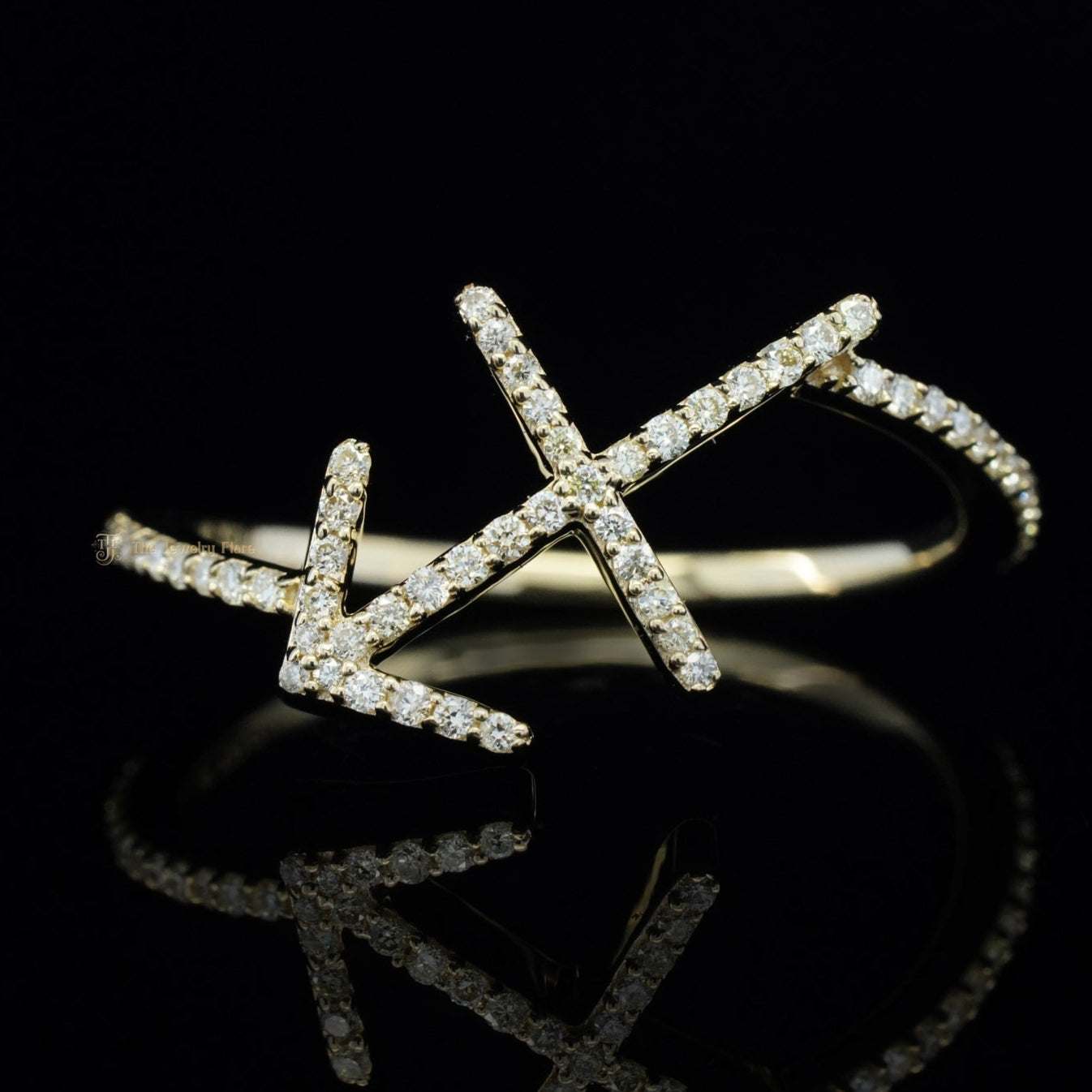 Sagittarius Zodiac Logo Diamond Ring First