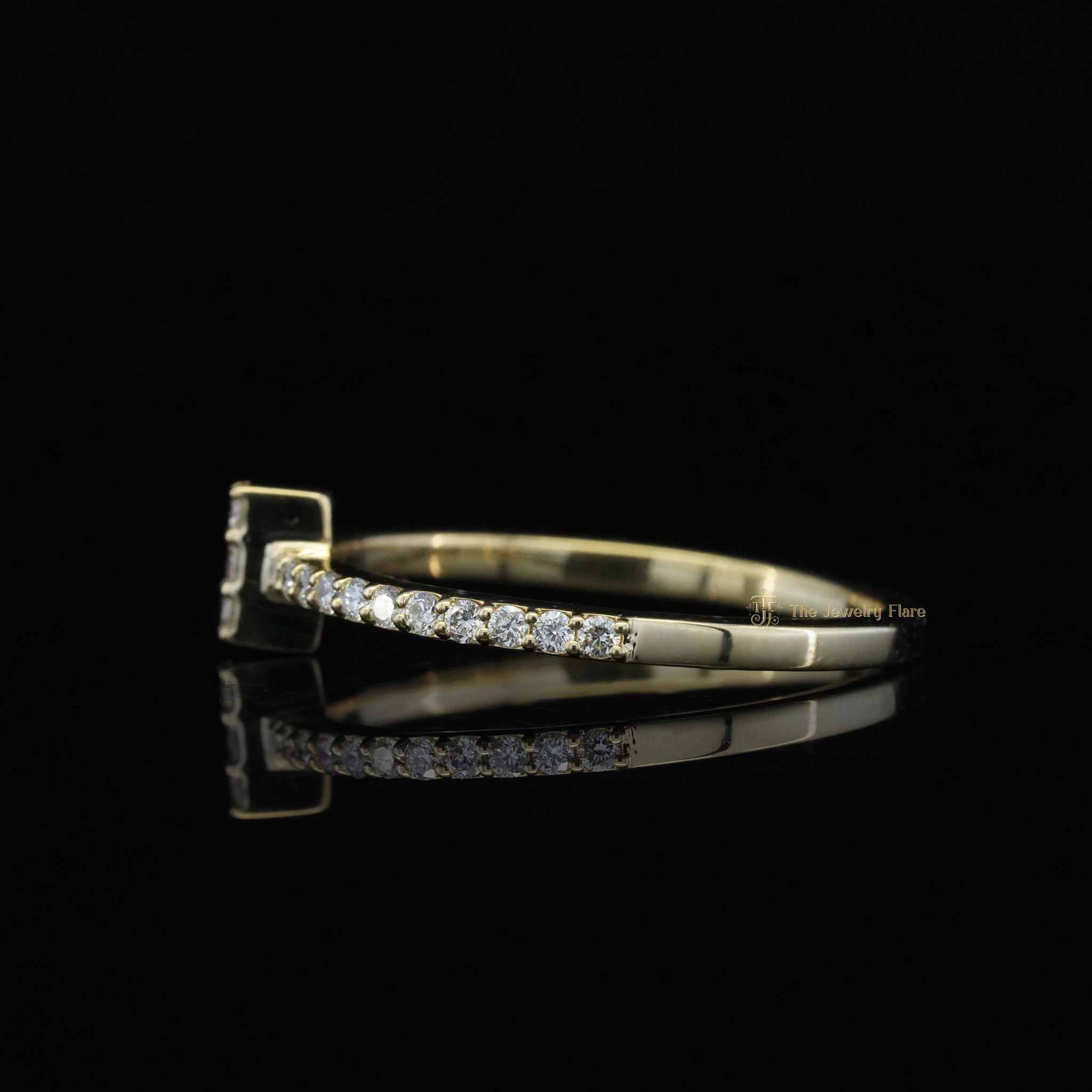 Classic Cross Shaped Diamond Ring