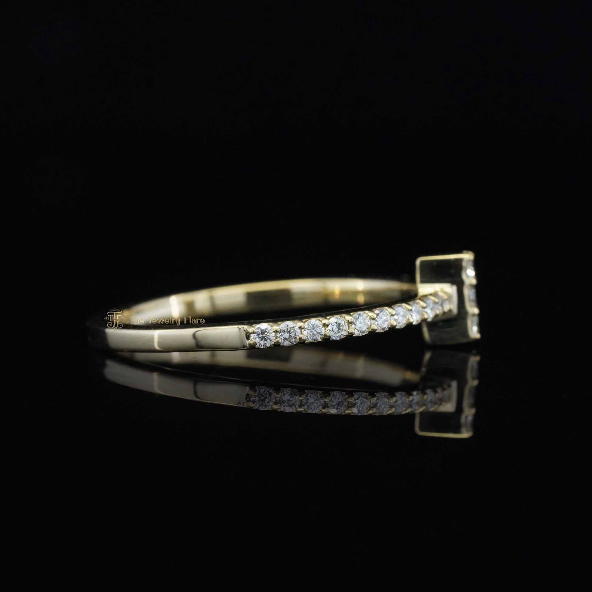 Classic Cross Shaped Diamond Ring