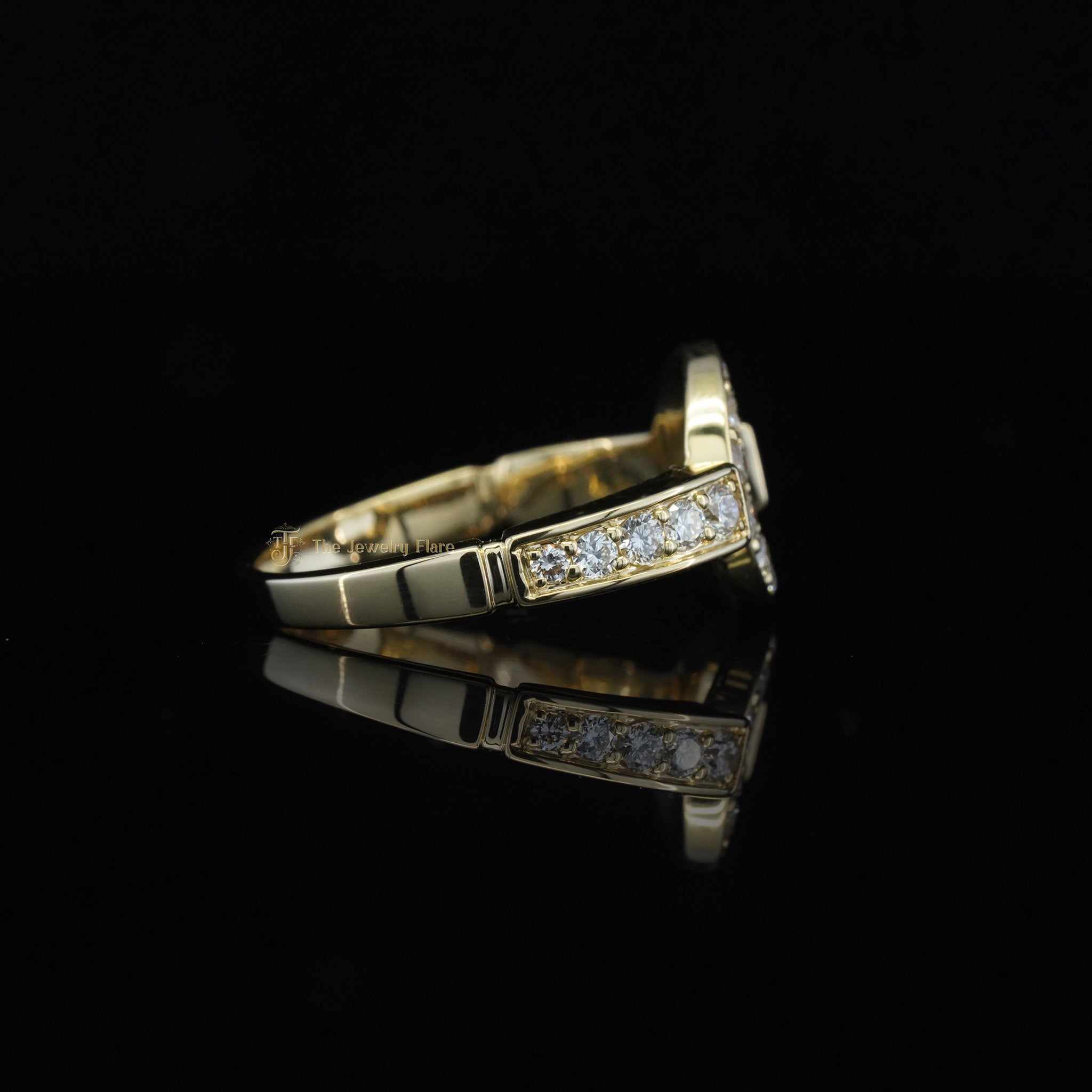 Hip Hop Bvlgari Moissanite Diamond Ring