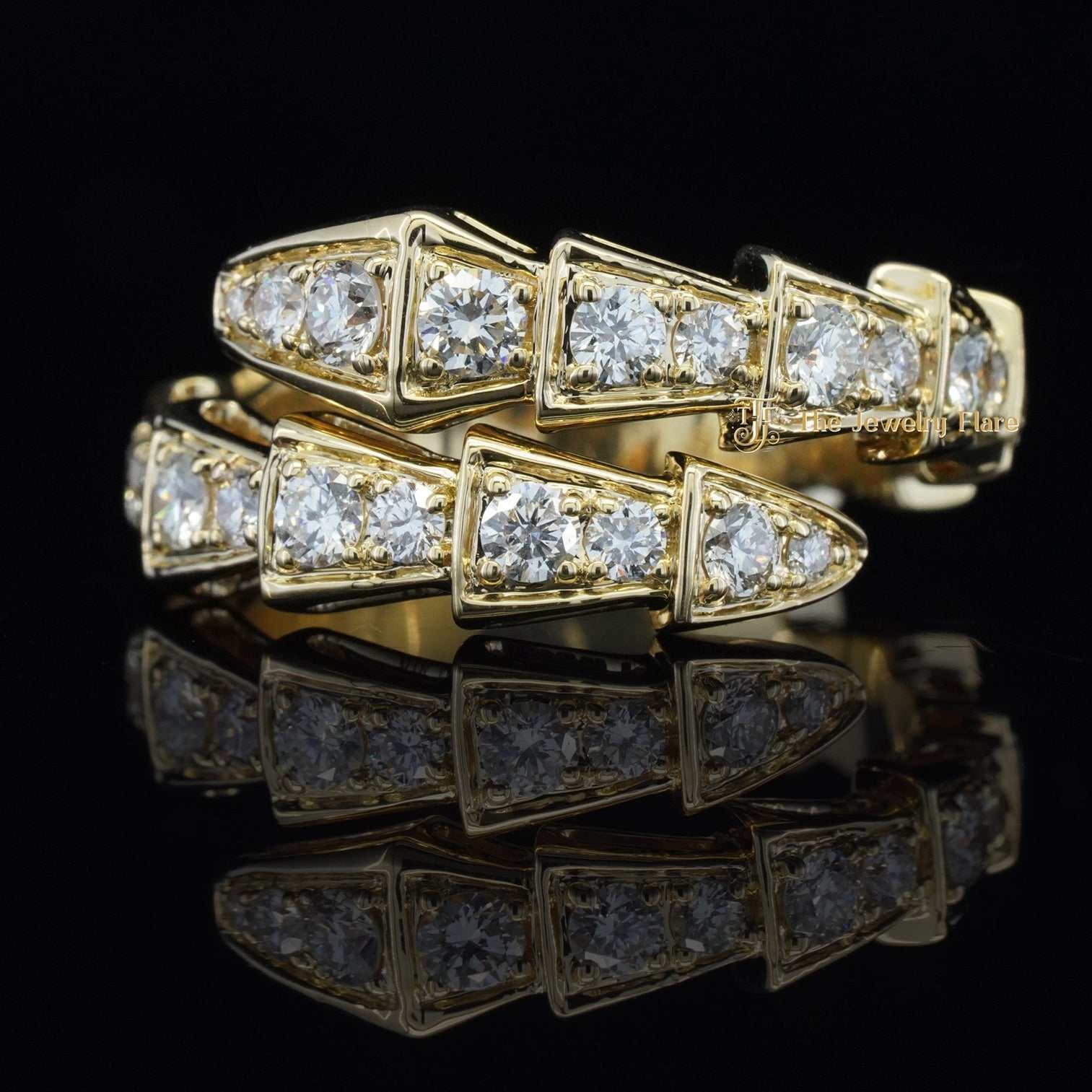 Serpenti Ring Moissanite Diamond Ring