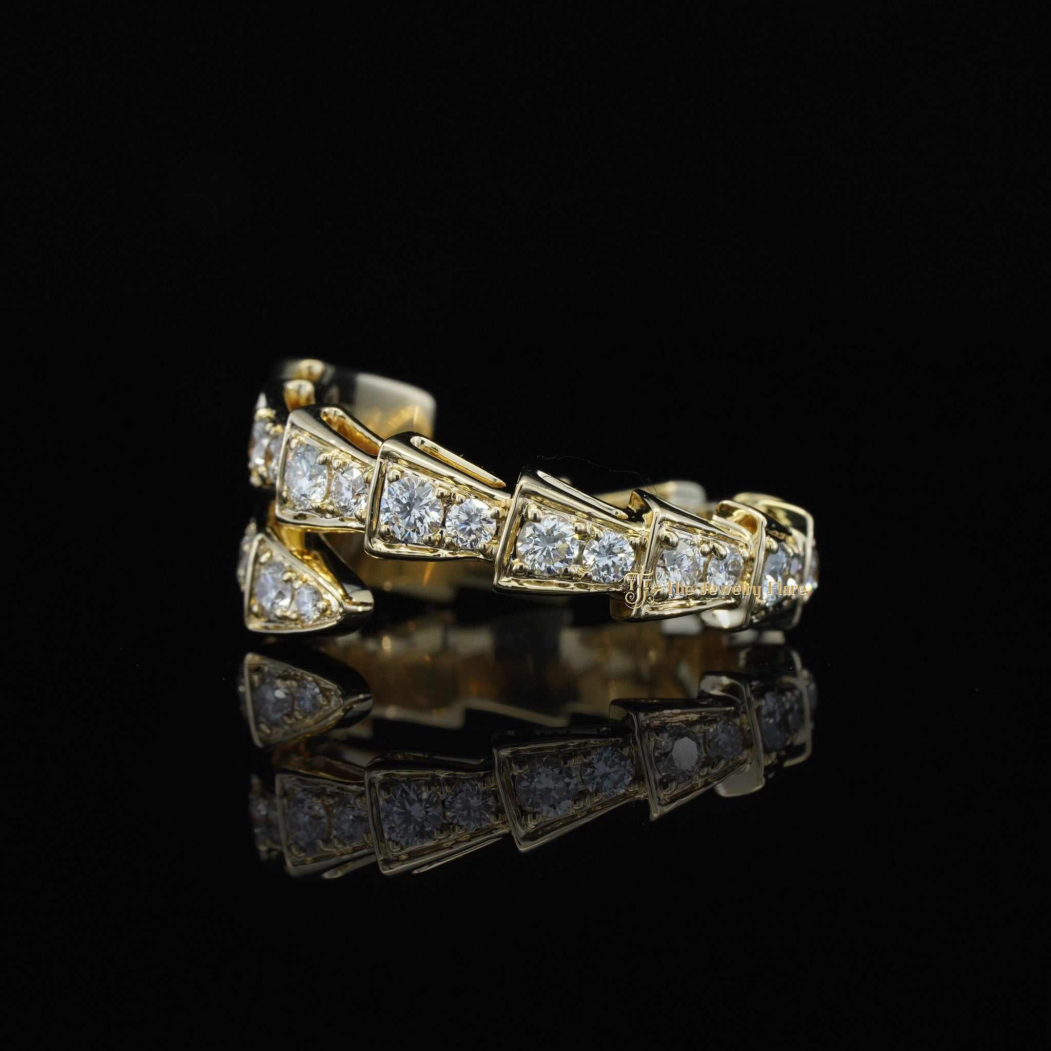 Serpenti Ring Moissanite Diamond Ring