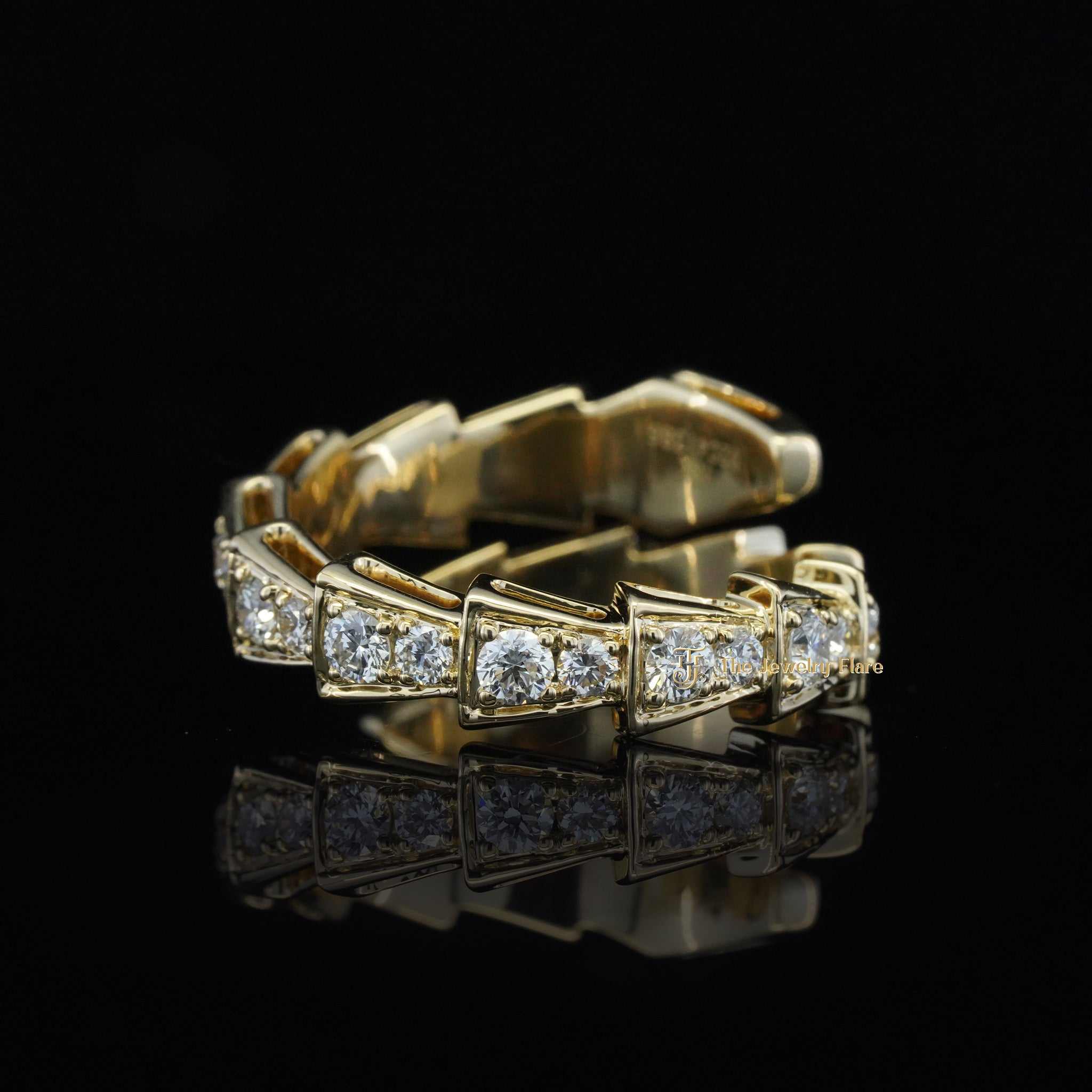 Serpenti Ring Moissanite Diamond Ring