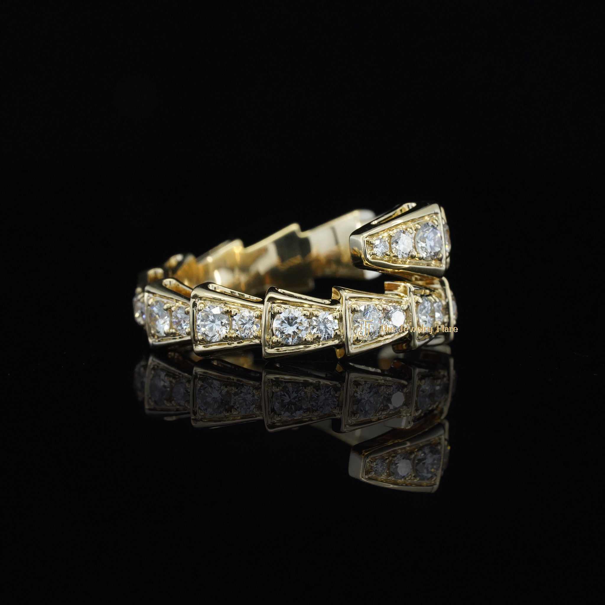 Serpenti Ring Moissanite Diamond Ring