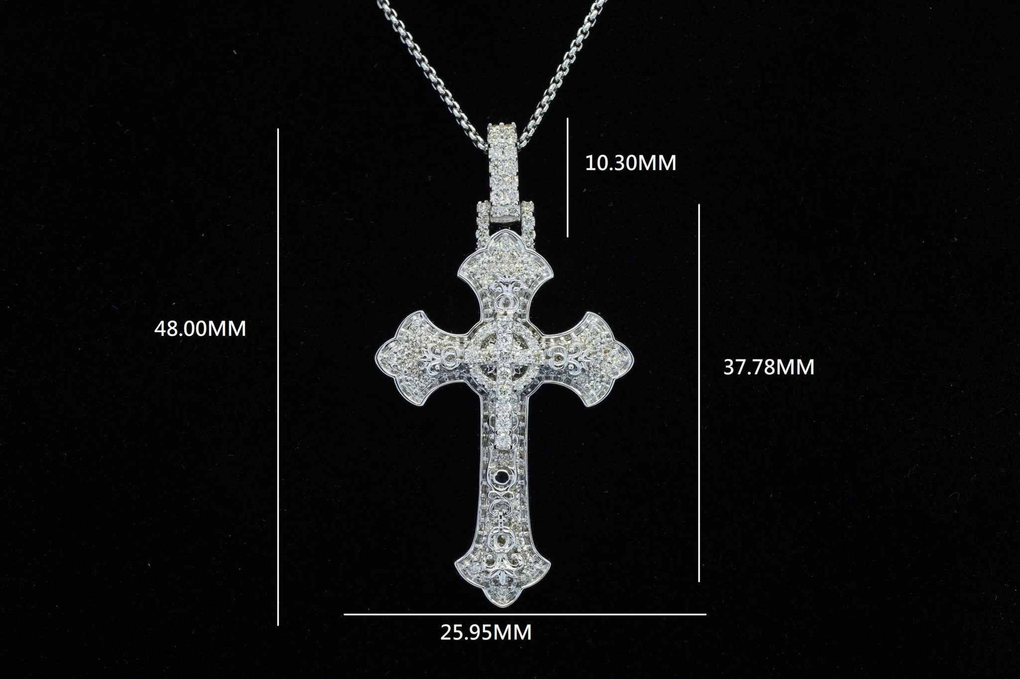 Stylish Hip Hop Cross Unisex Pendant Fourth