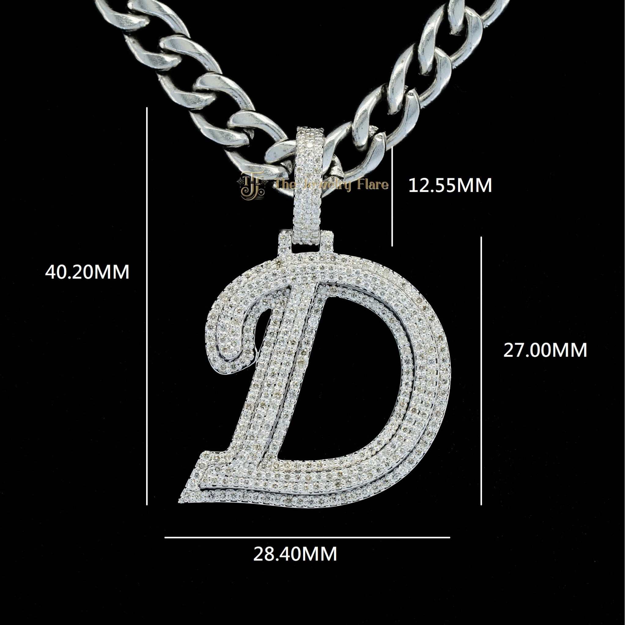 Custom Made D Initial Pendant Fourth