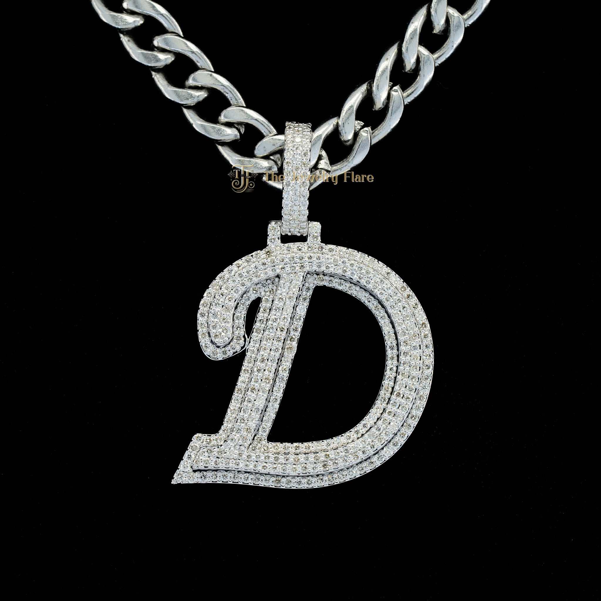 Custom Made D Initial Pendant Second