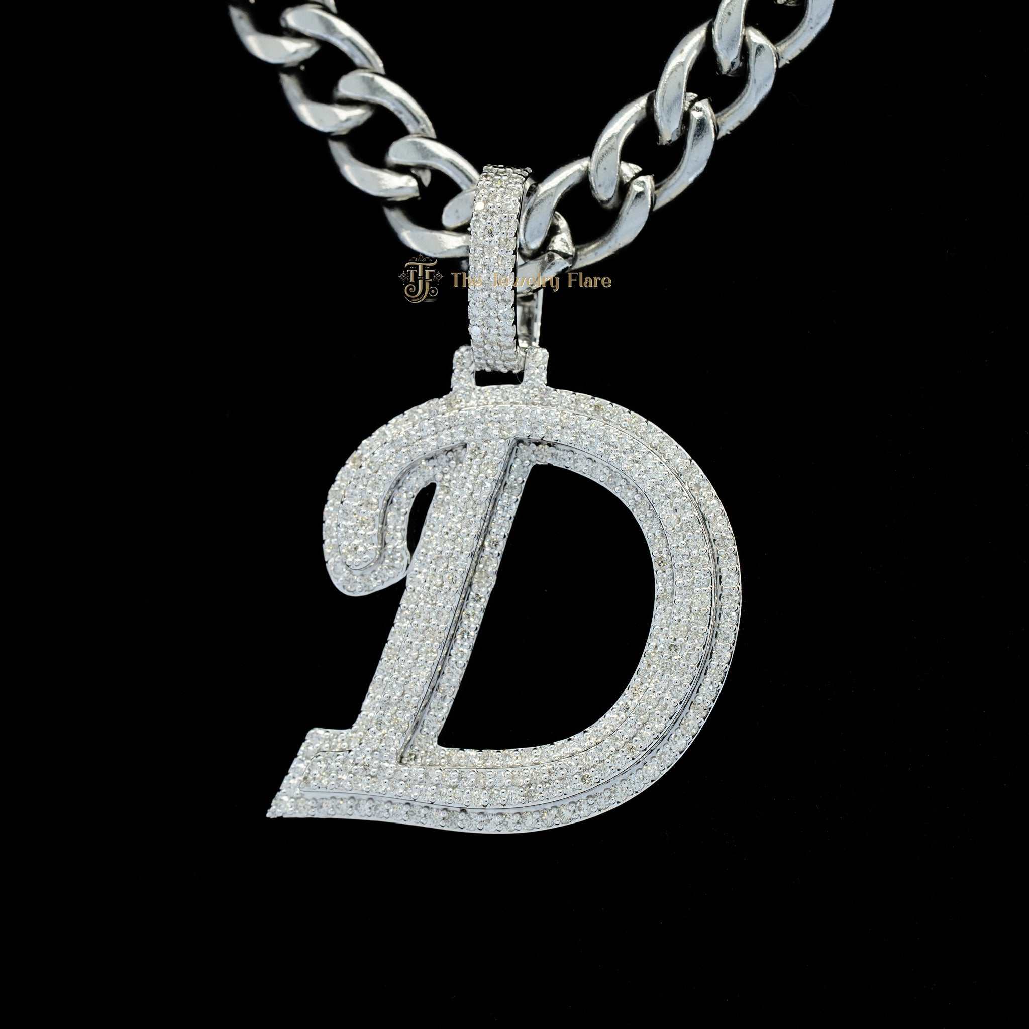 Custom Made D Initial Pendant Third