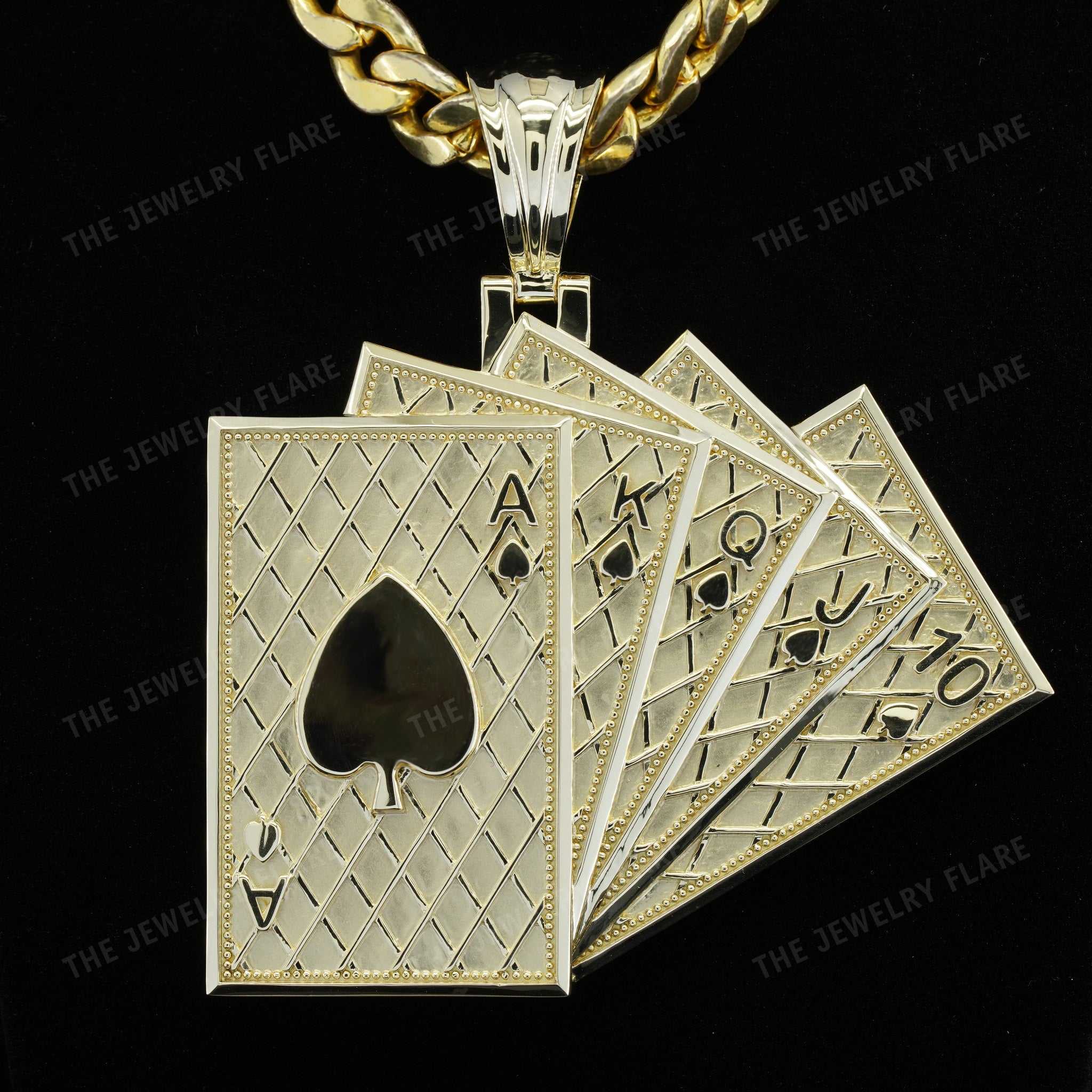 Custom Made Gold Card Pendant First