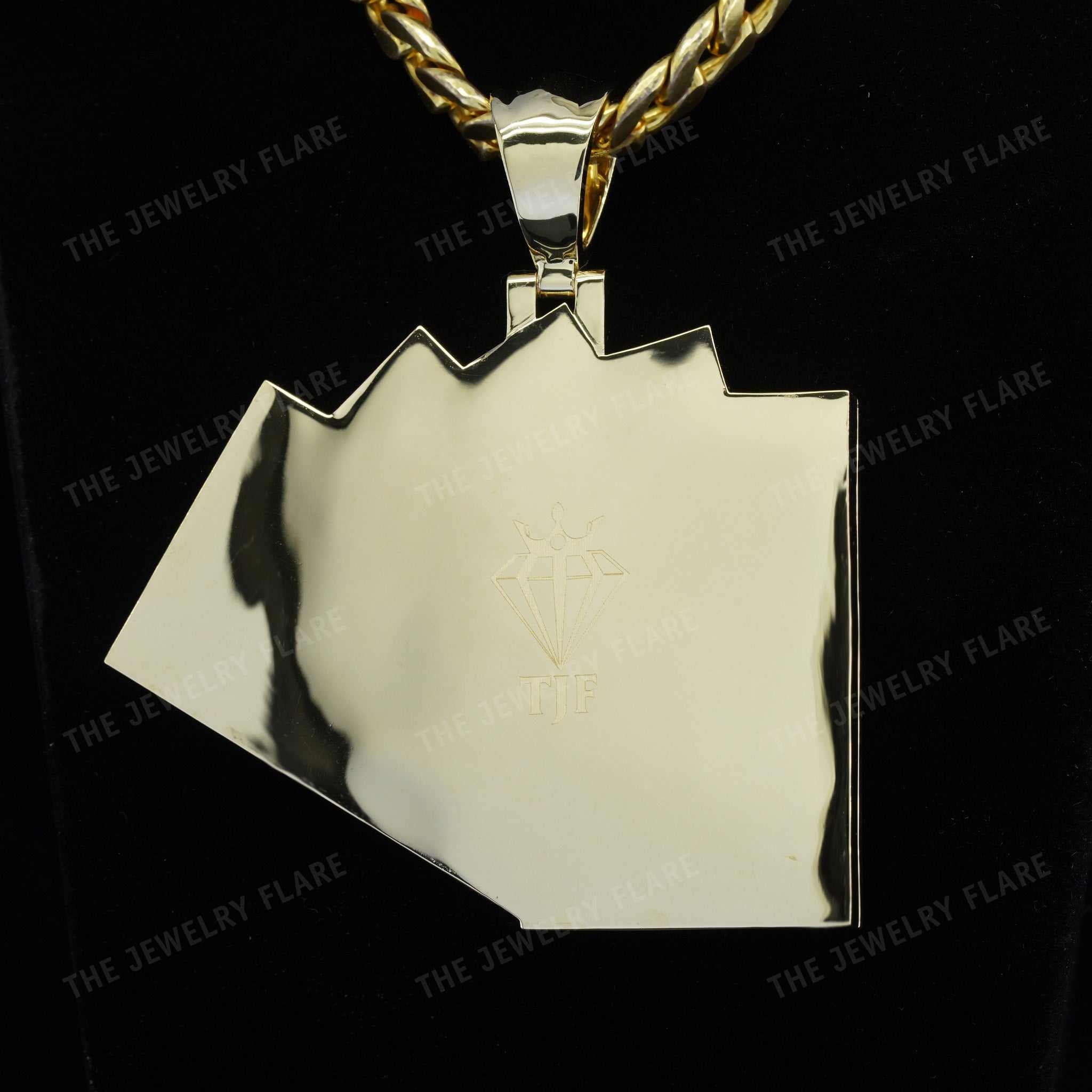 Custom Made Gold Card Pendant Fourth