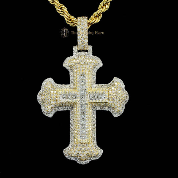 Unisex Hip Hop Iced Out Cross Pendant  First