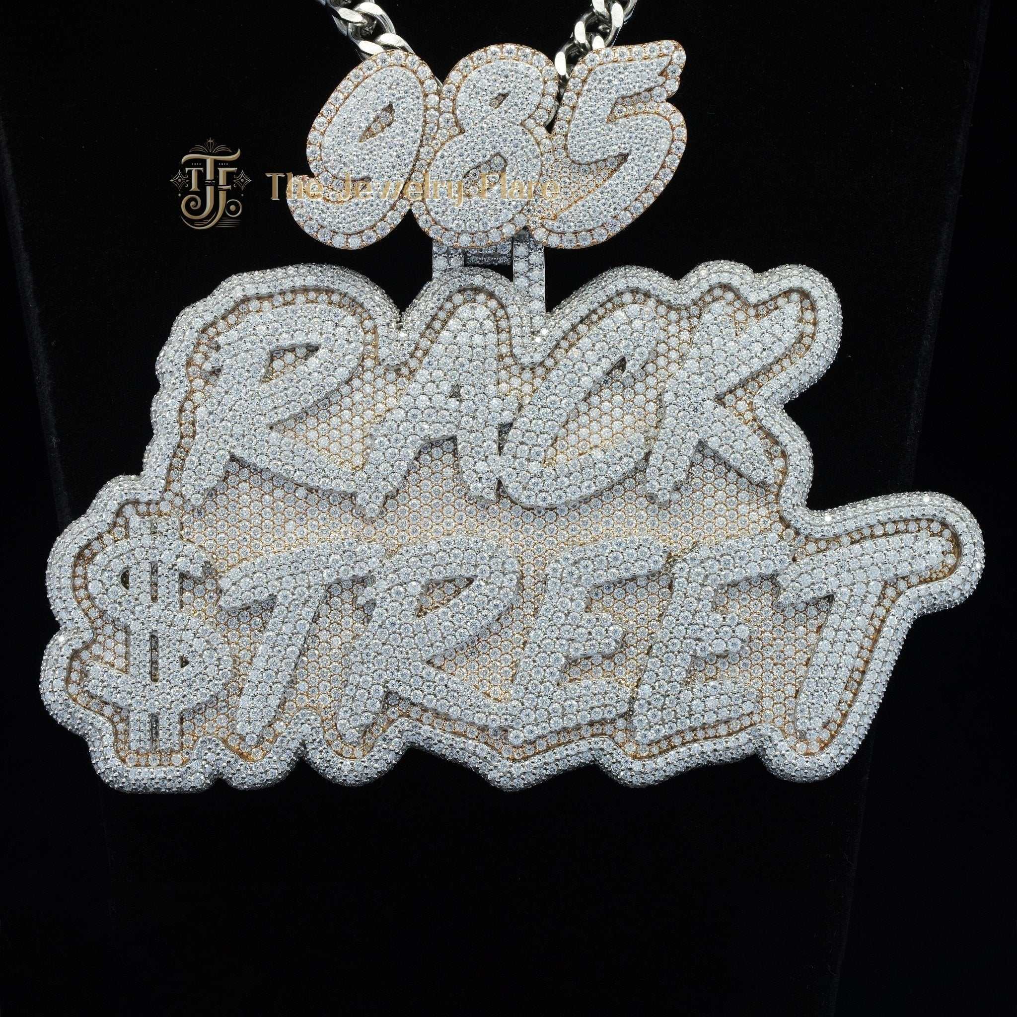 Custom Letters 985 RACK STREET Mens Hip Hop Pendant First