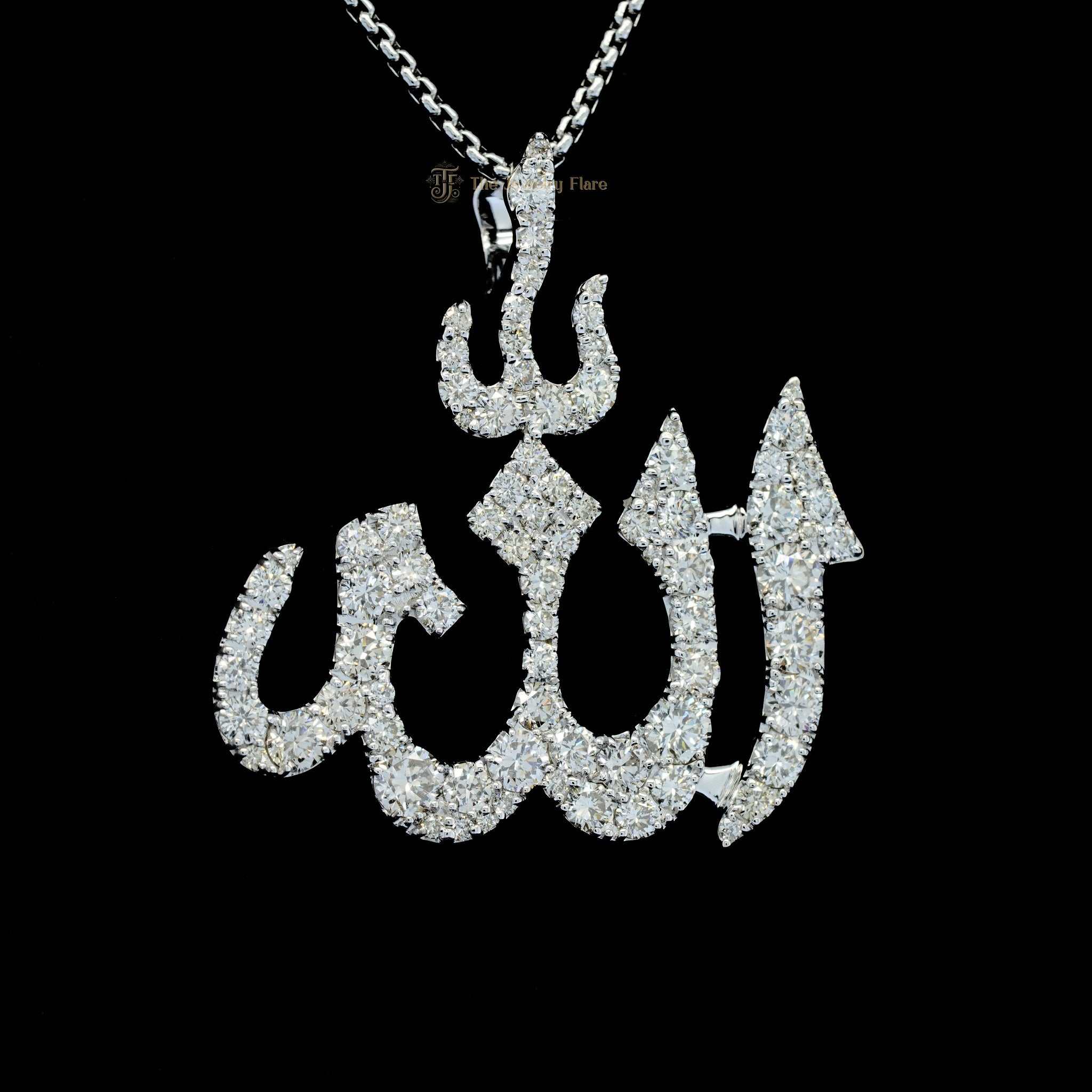 Allah Arabic Diamond Pendant First