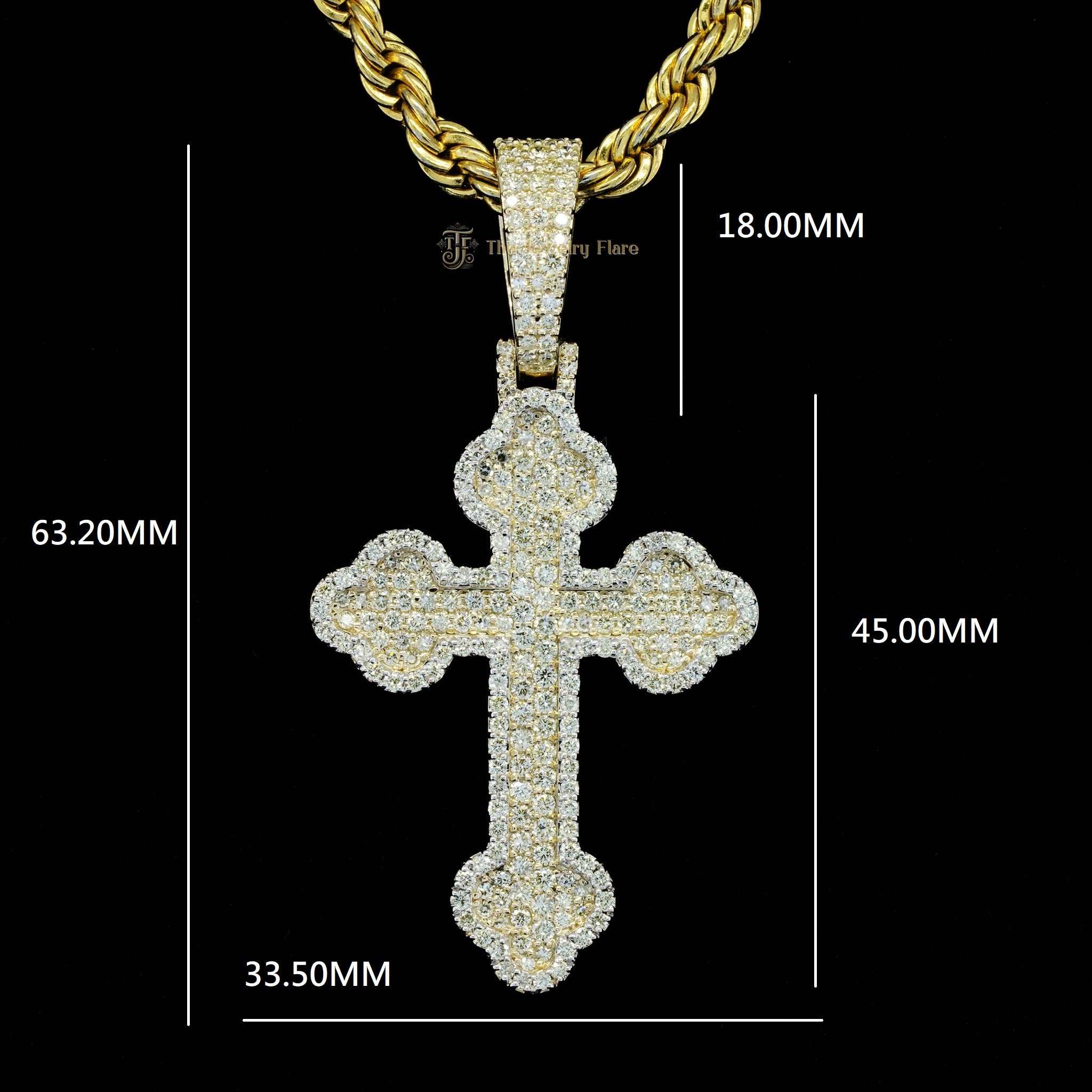 Iced Out Hip Hop Cross Pendant Six