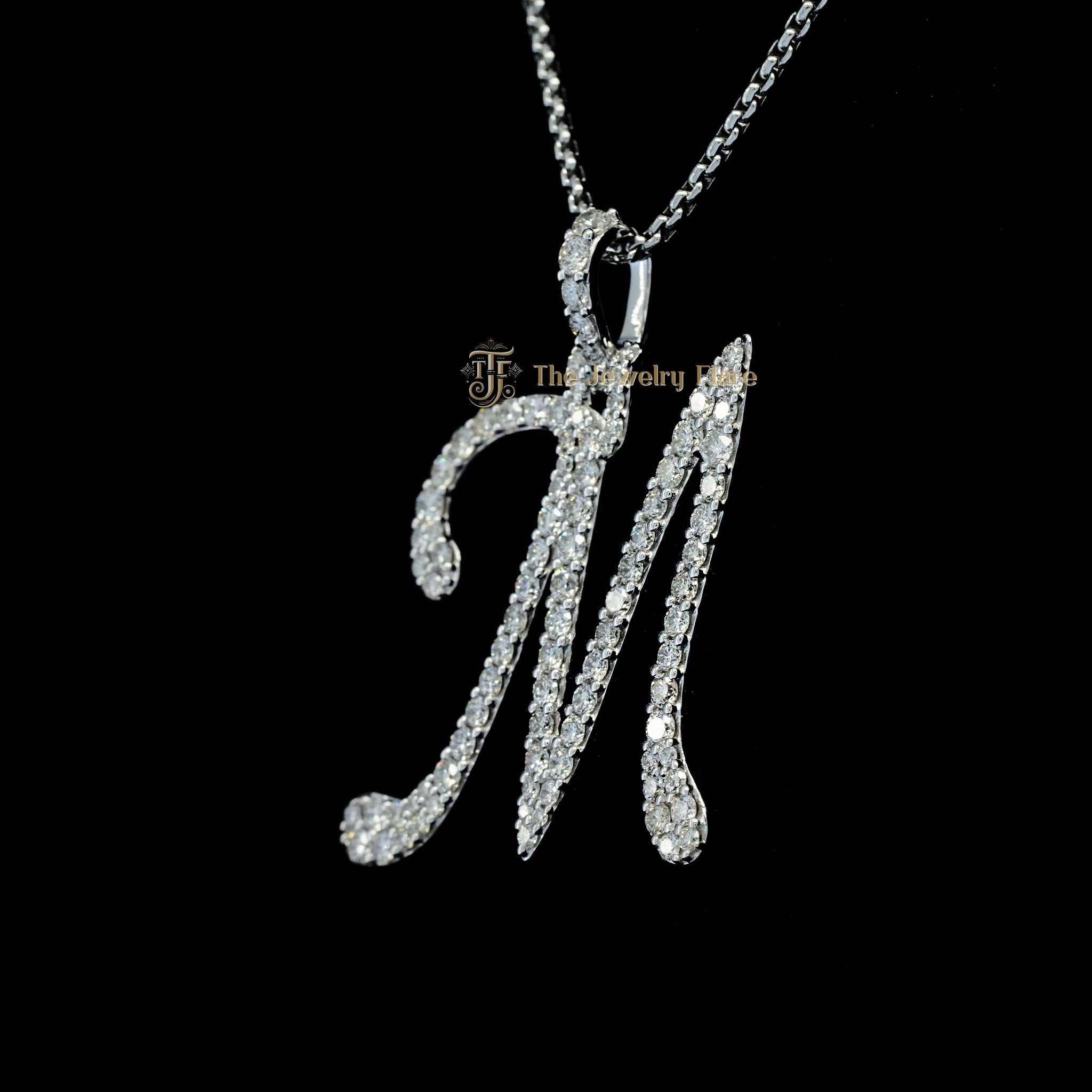 Hip Hop Initial Diamond Pendant Third