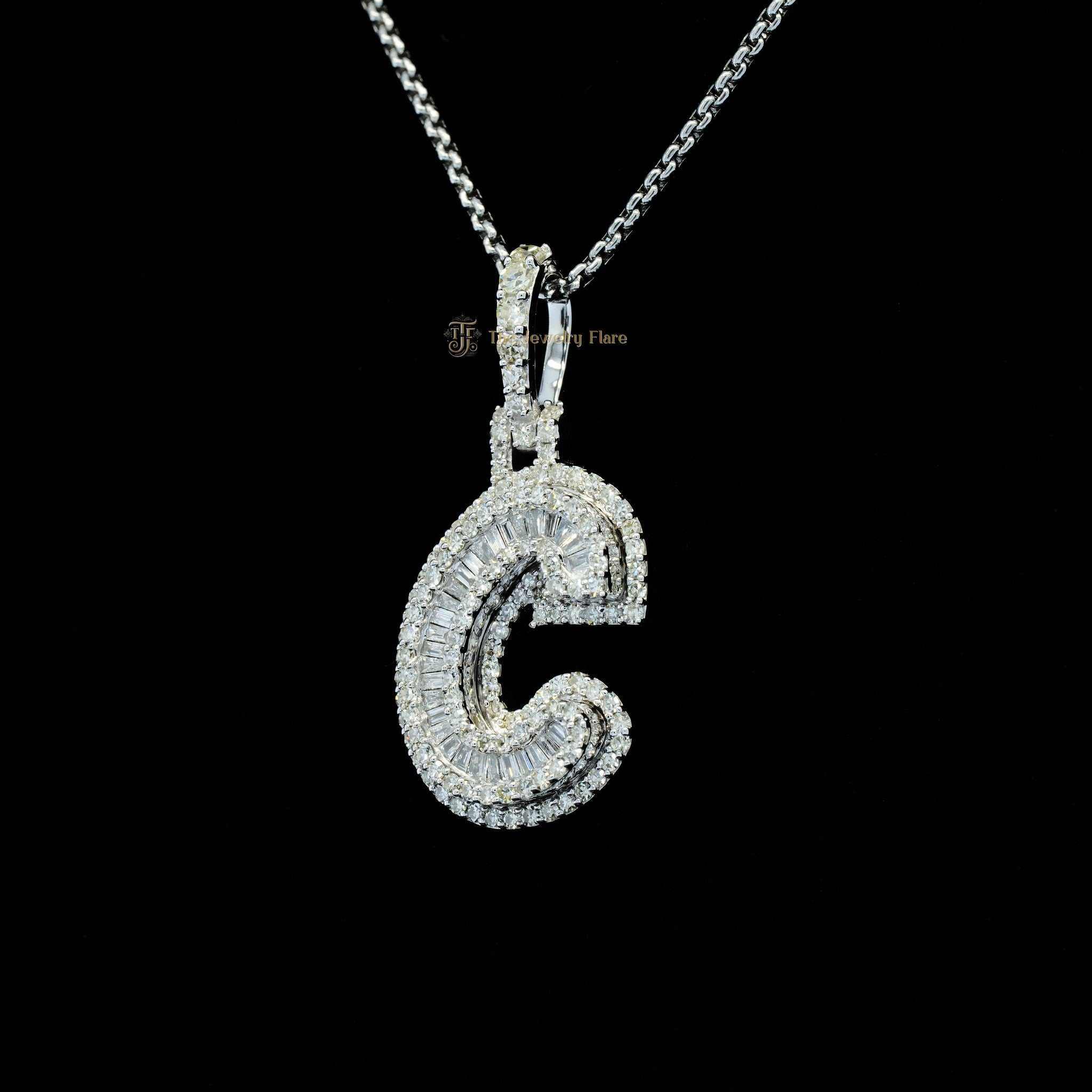 Custom Made C Initial Pendant Third