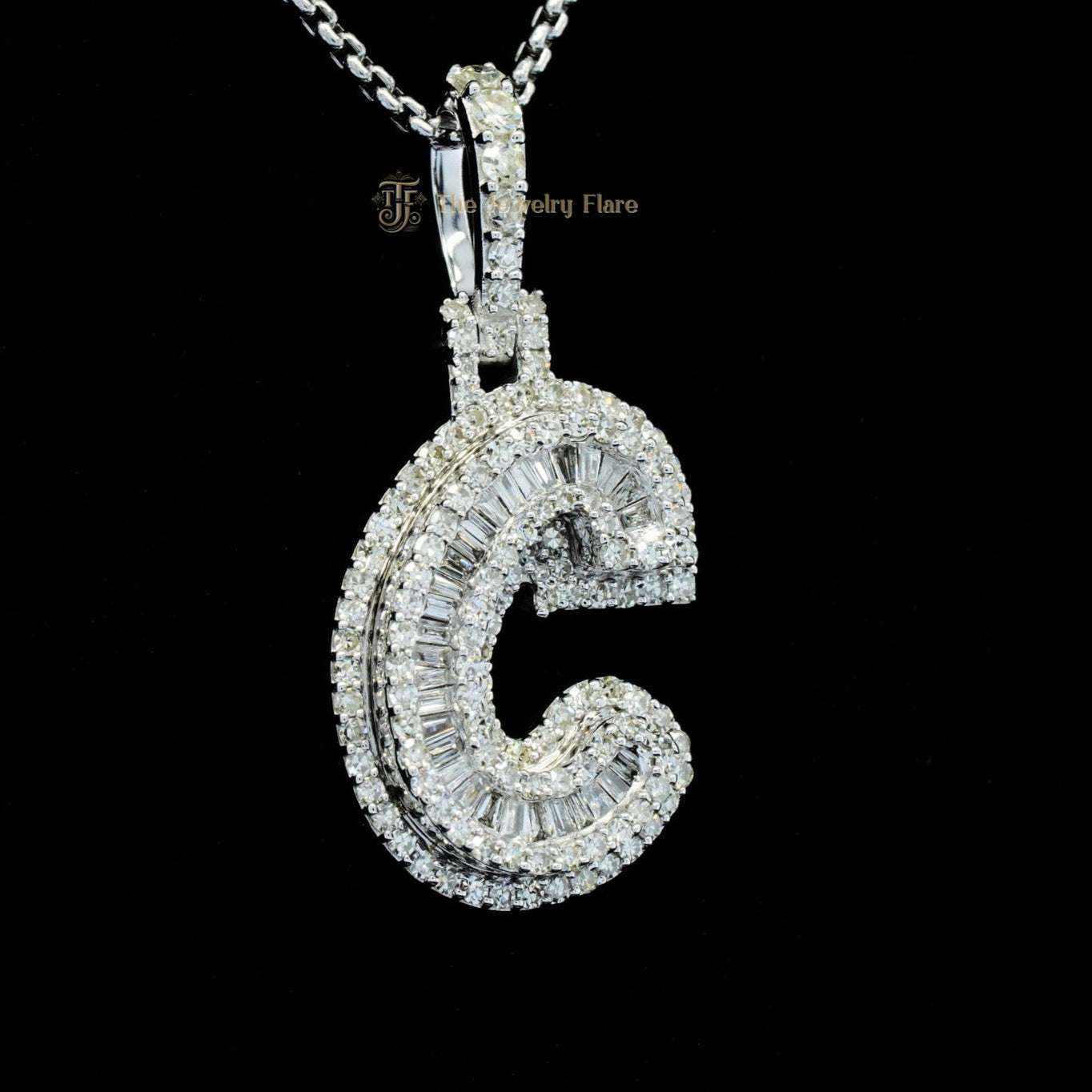 Custom Made C Initial Pendant Second