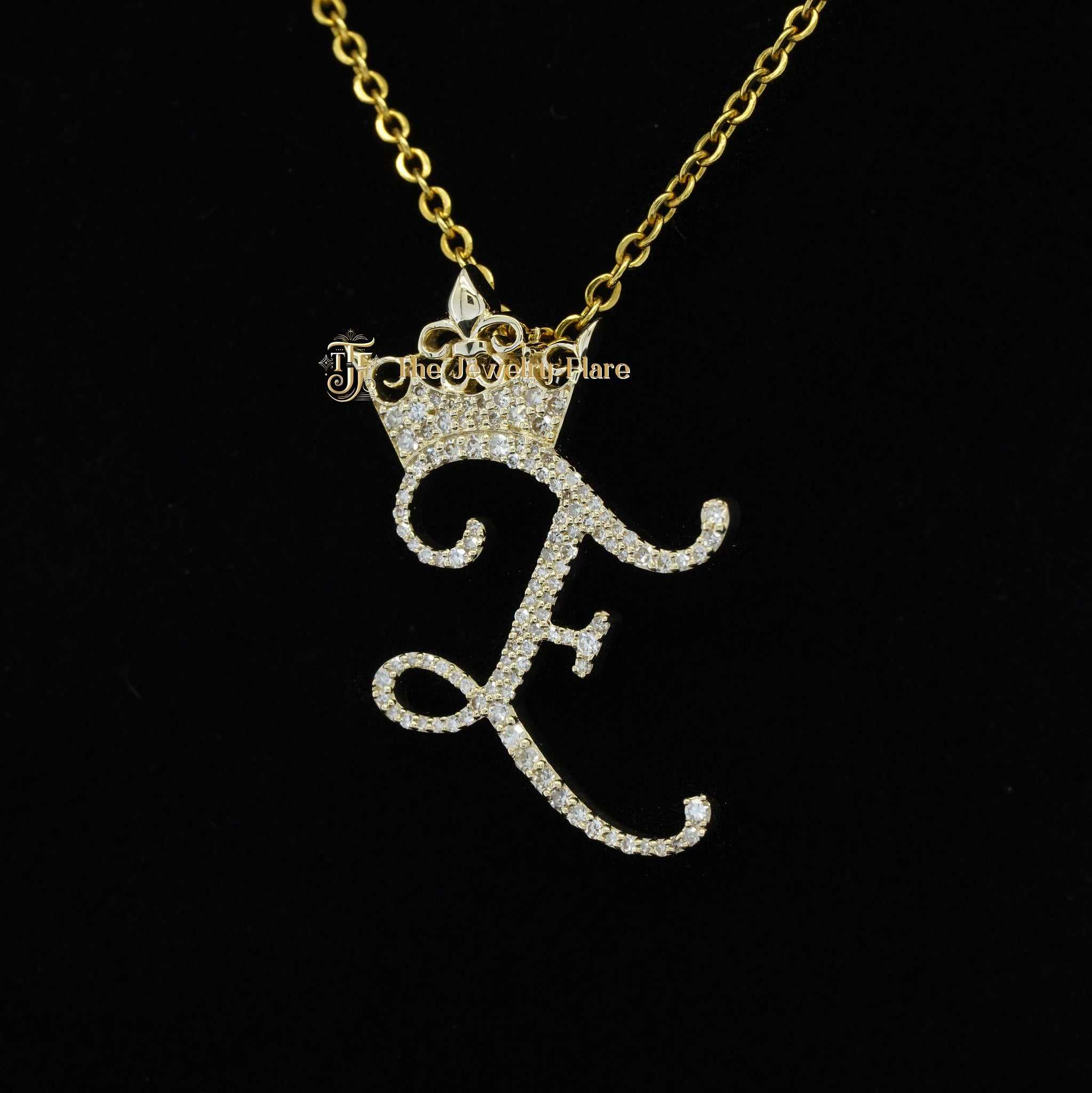 Initial Natural Diamond Pendant For Men Second