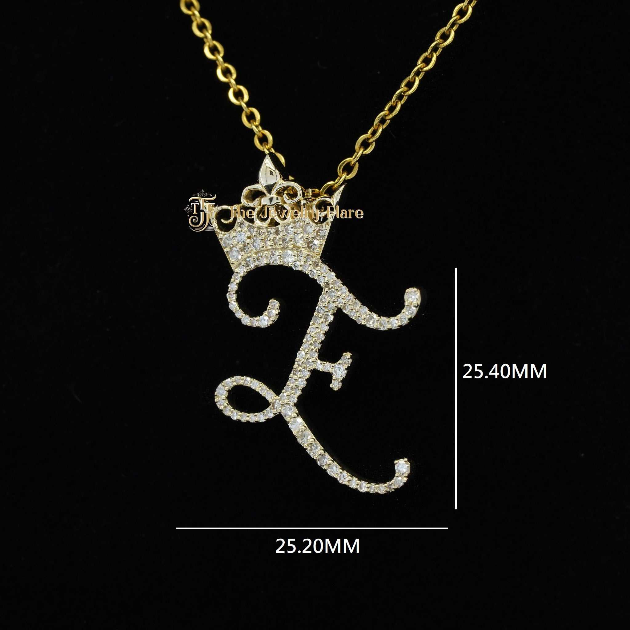 Initial Natural Diamond Pendant For Men Fourth