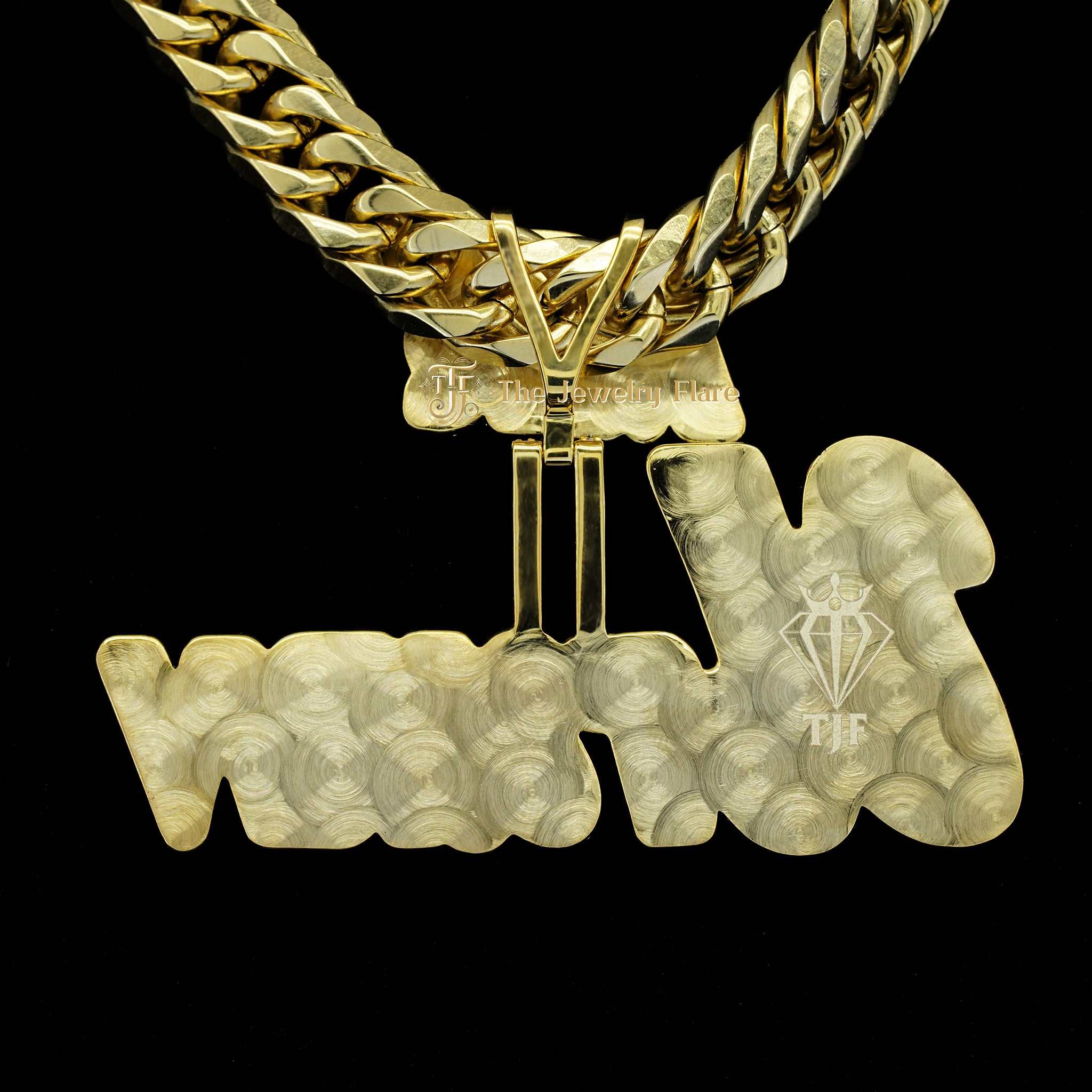Custom MR Uturn Moissanite Diamond Hip Hop Pendant