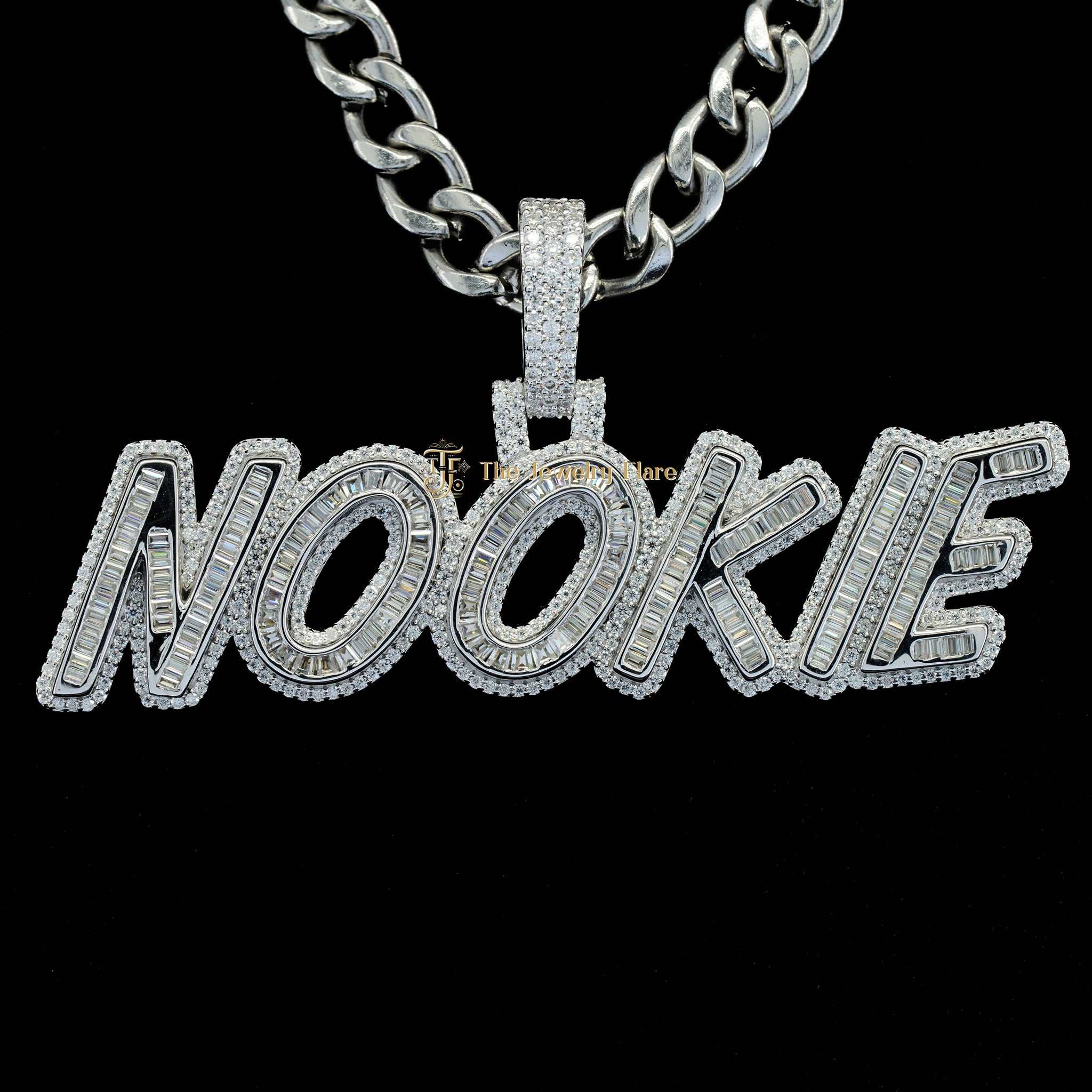 Custom NOOKIE Hip Hop Moissanite Pendant For Men