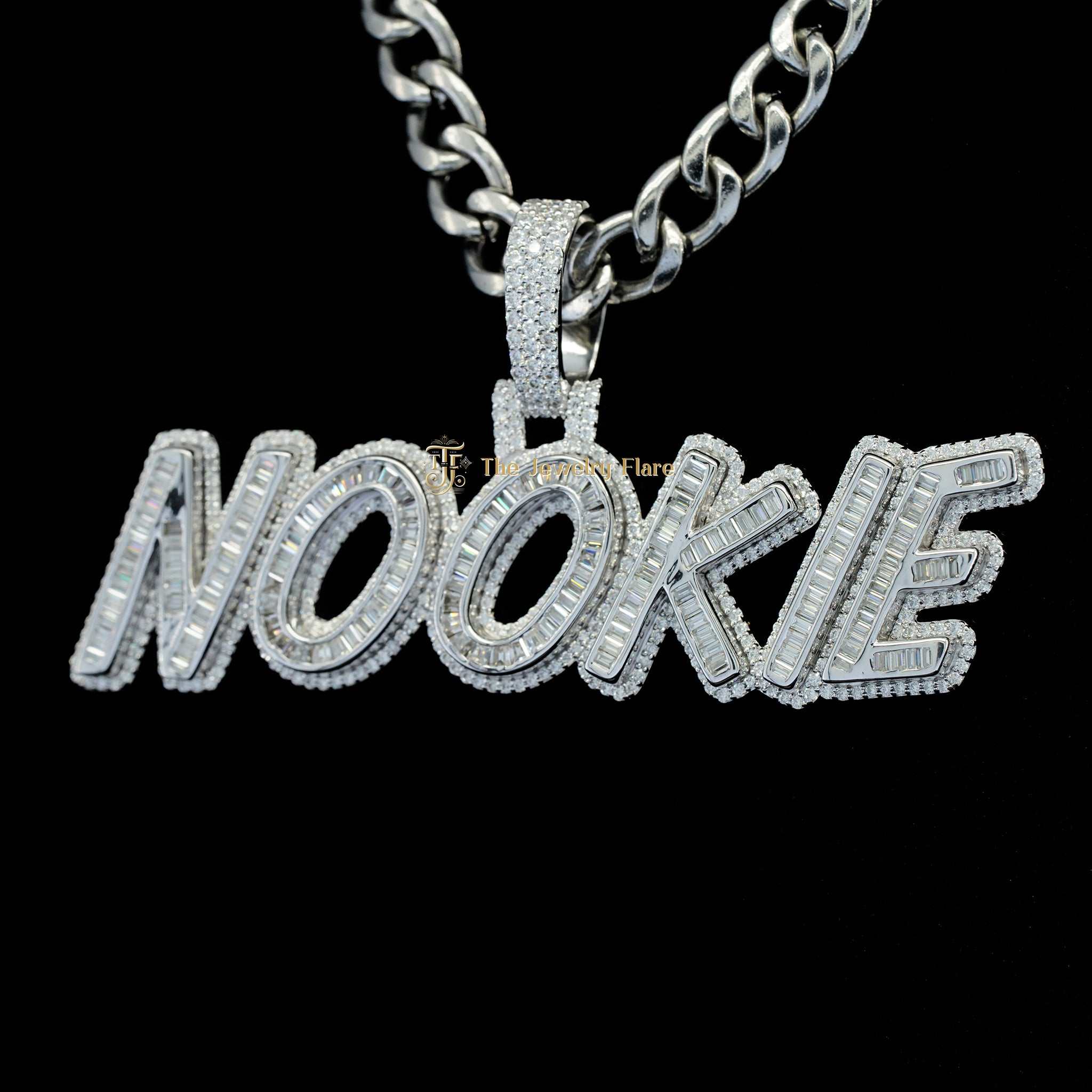 Custom NOOKIE Hip Hop Moissanite Pendant For Men