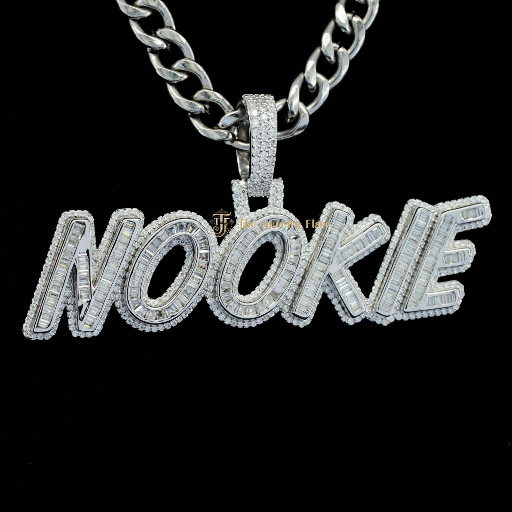 Custom NOOKIE Hip Hop Moissanite Pendant For Men