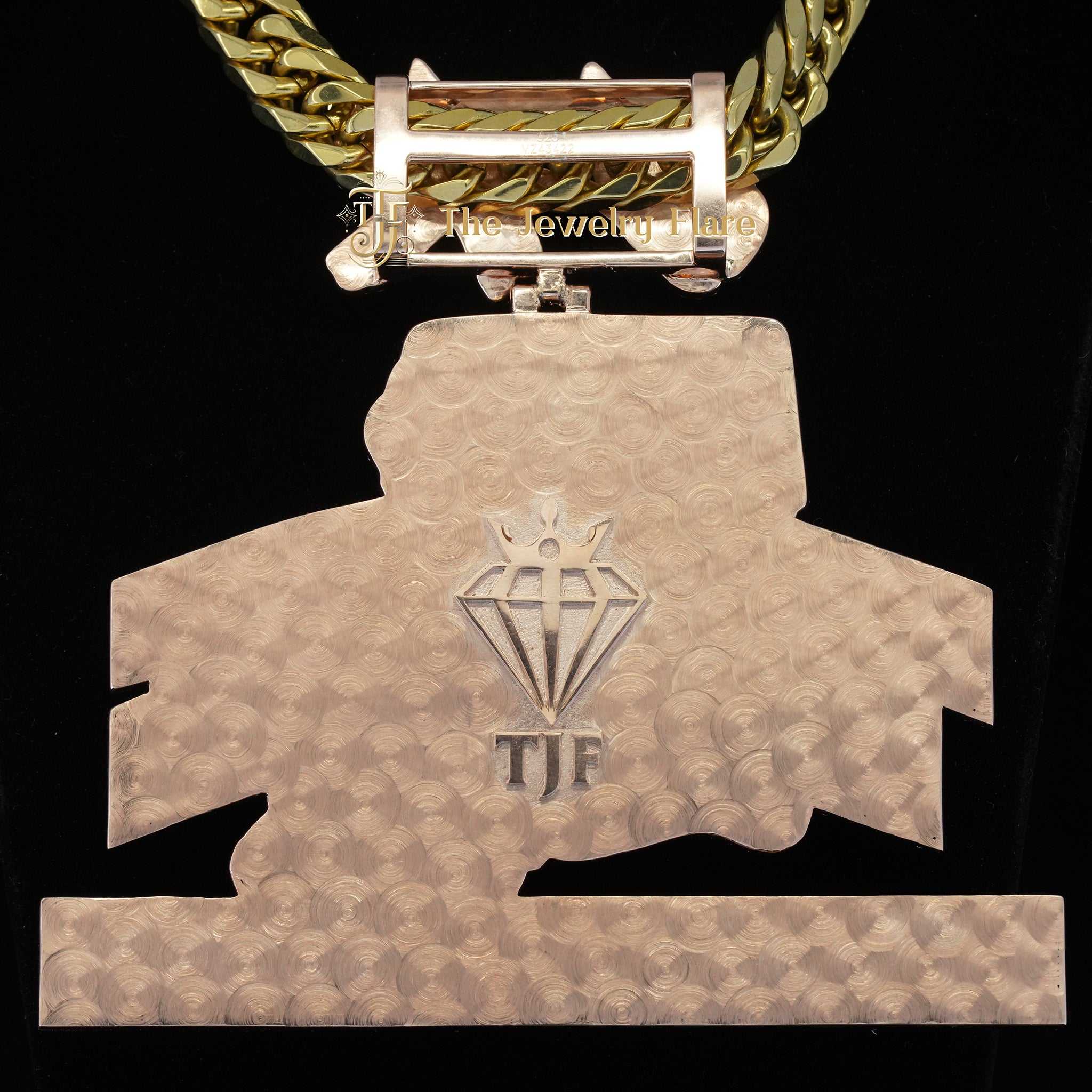 JR TRIPLEE Custom Made Hip Hop Moissanite Diamond Pendant