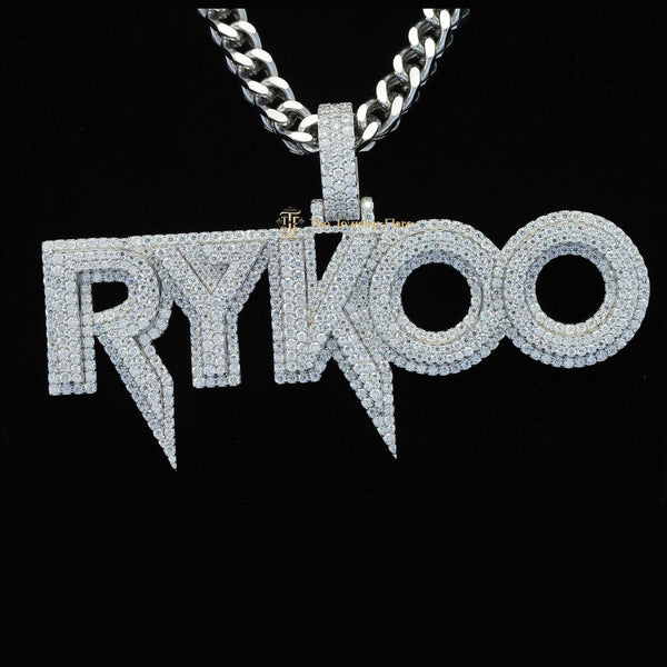 Fully Iced Out Moissanite Custom Name RYKOO Pendant