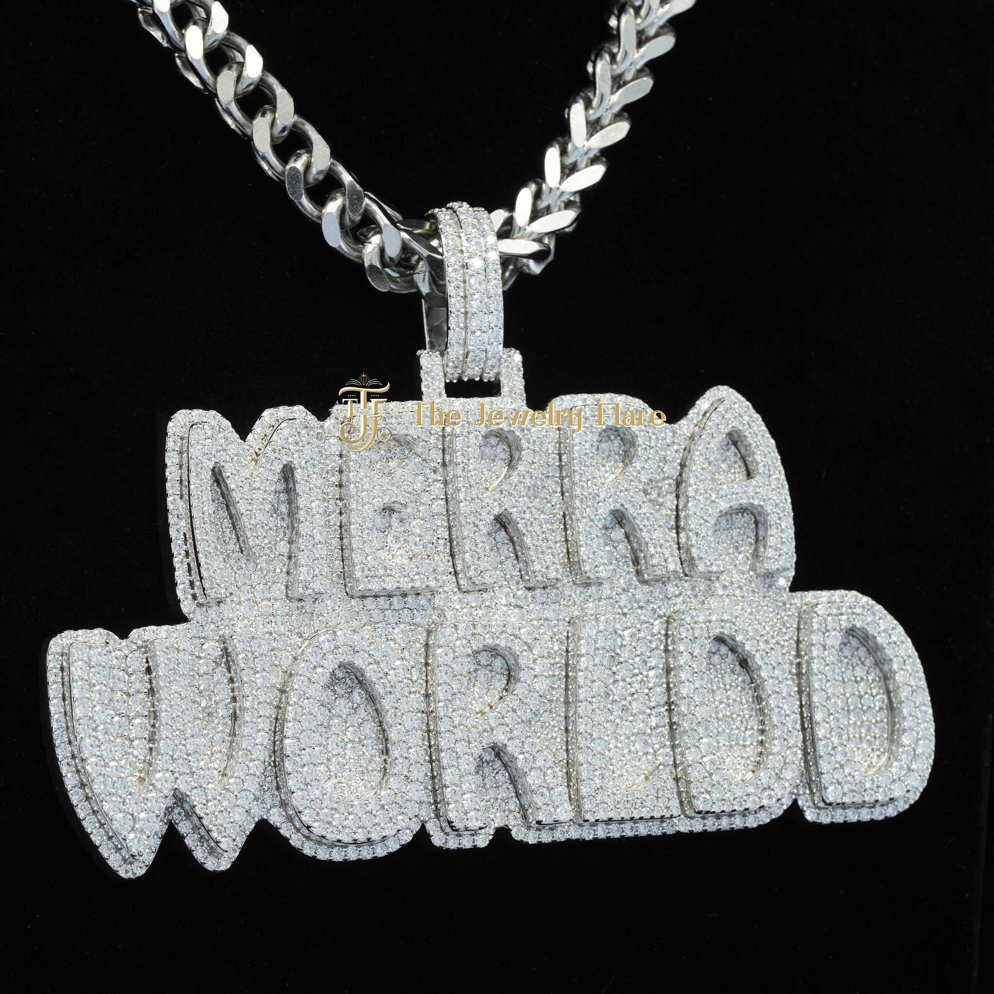 Custom Moissanite MERRA WORLDD Hip Hop Pendant