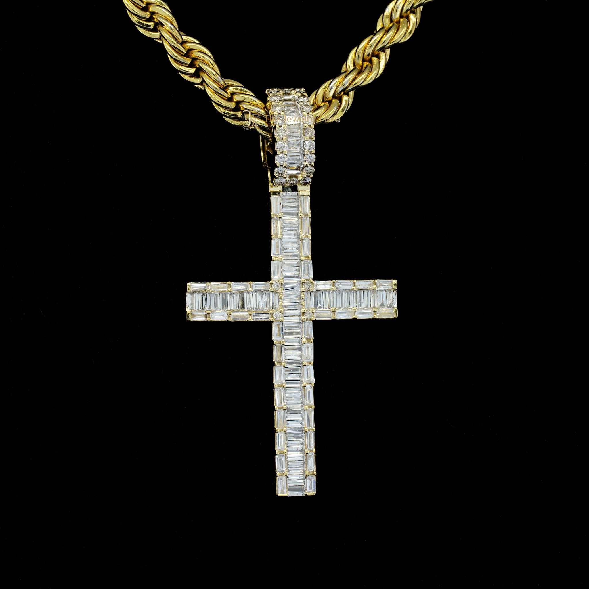 Iced Out Hip Hop Unisex Cross Pendant