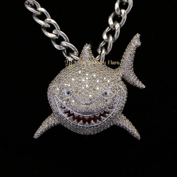 Custom Shark VVS Moissanite Pendant First