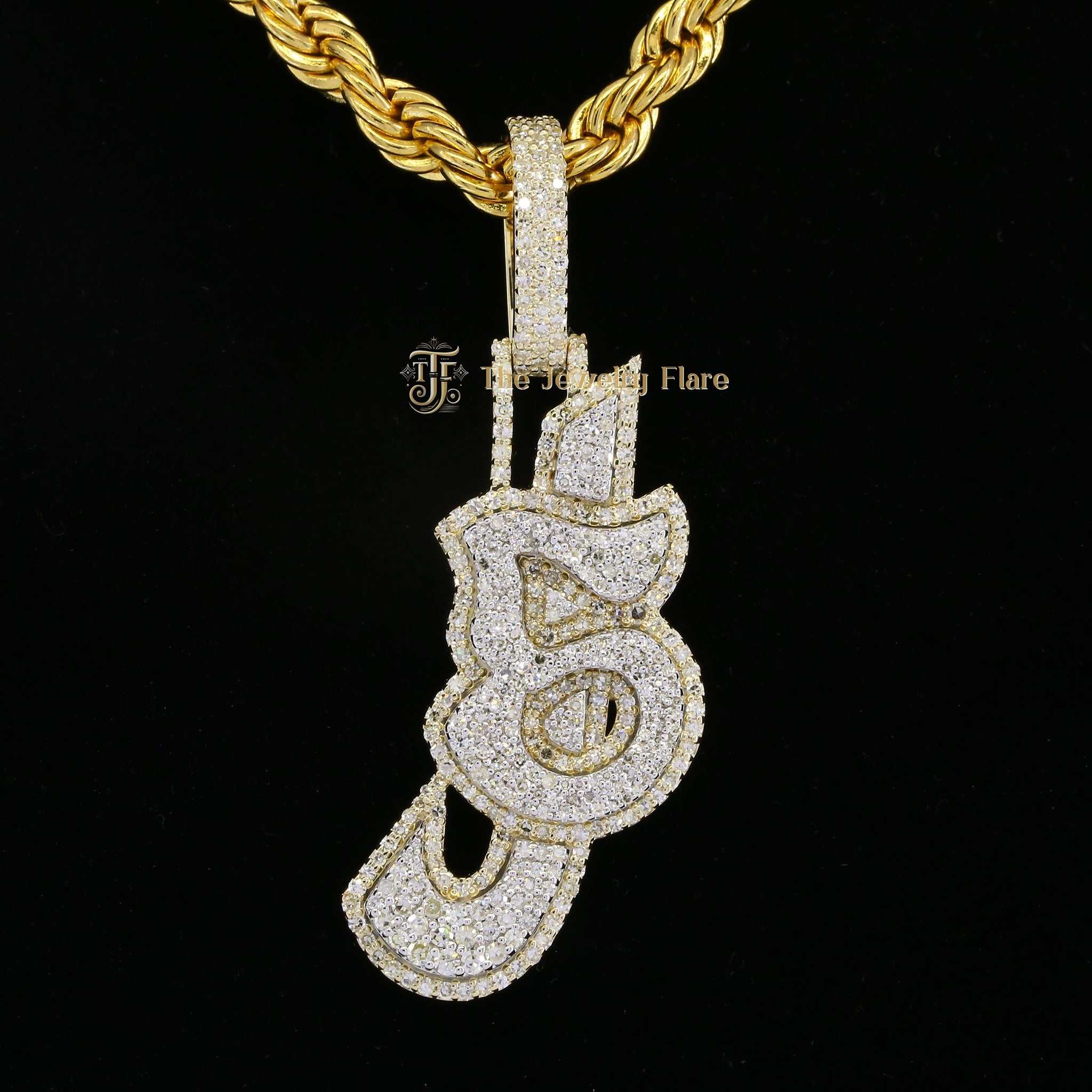 J5 Iced Out Custom Pendant Second