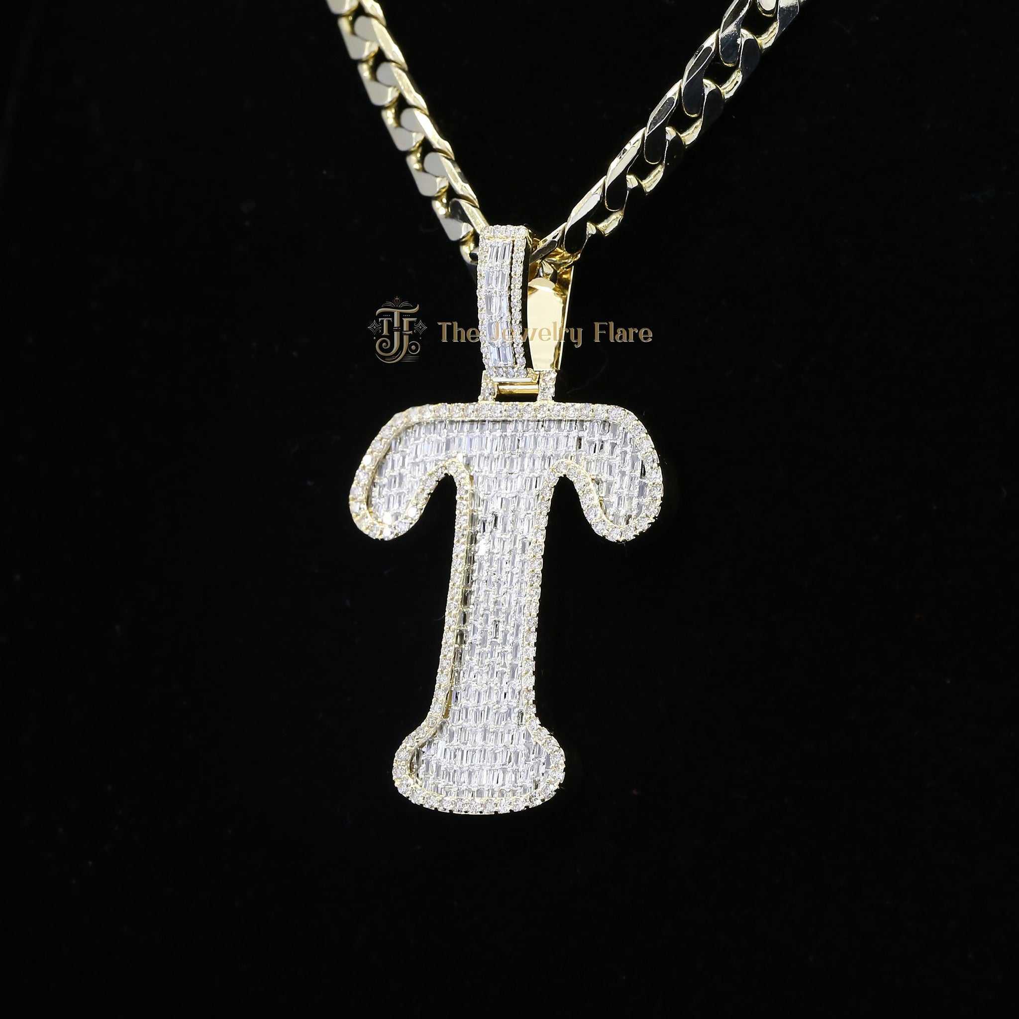 T Initial Unisex Hip Hop Pendant Second