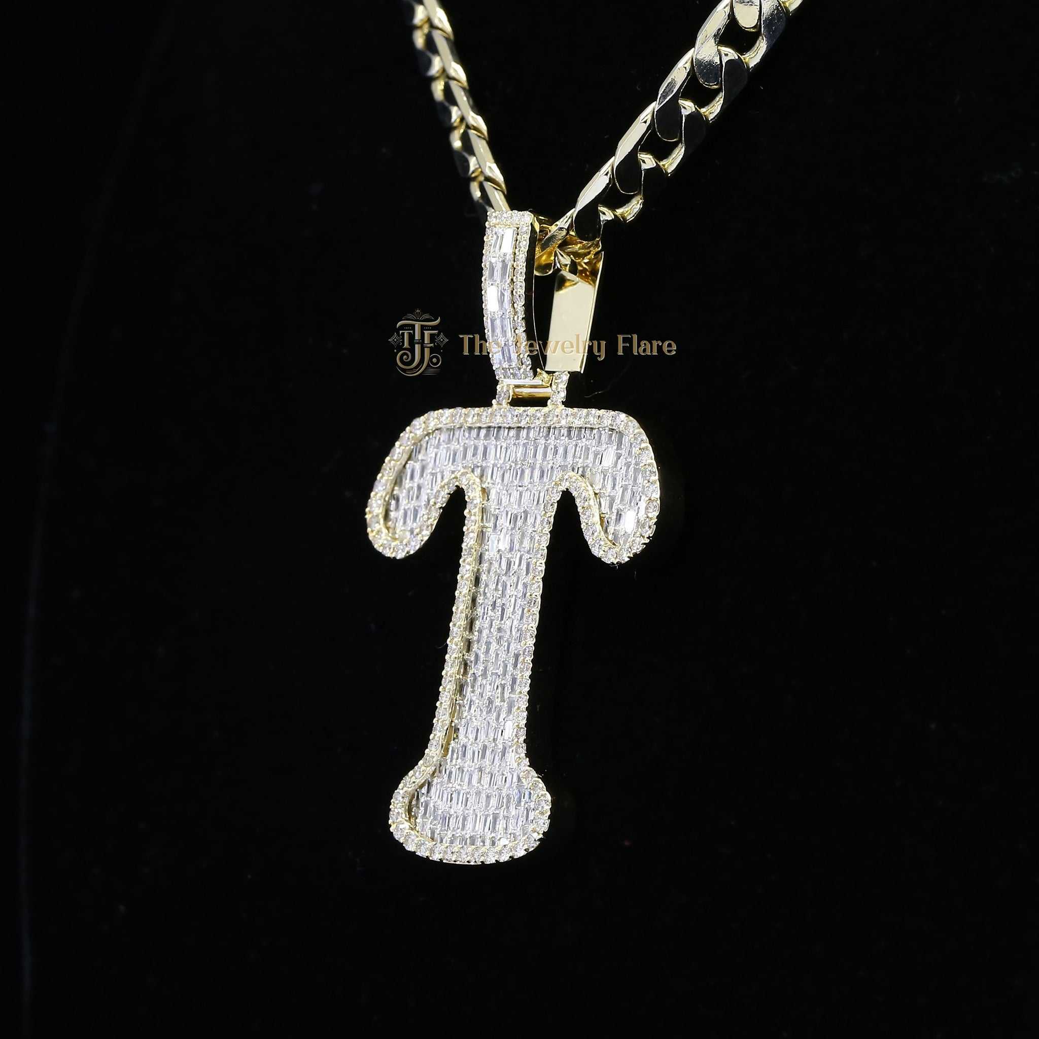 T Initial Unisex Hip Hop Pendant Third